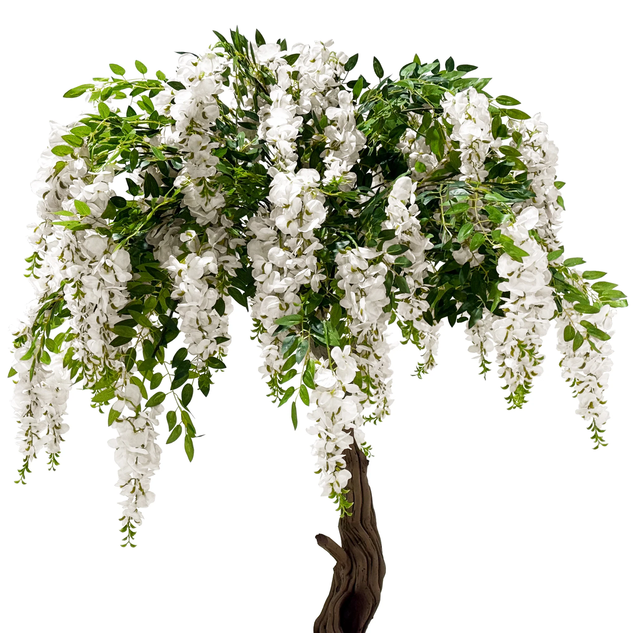 4ft Artificial Wisteria Tree - White - Image 11