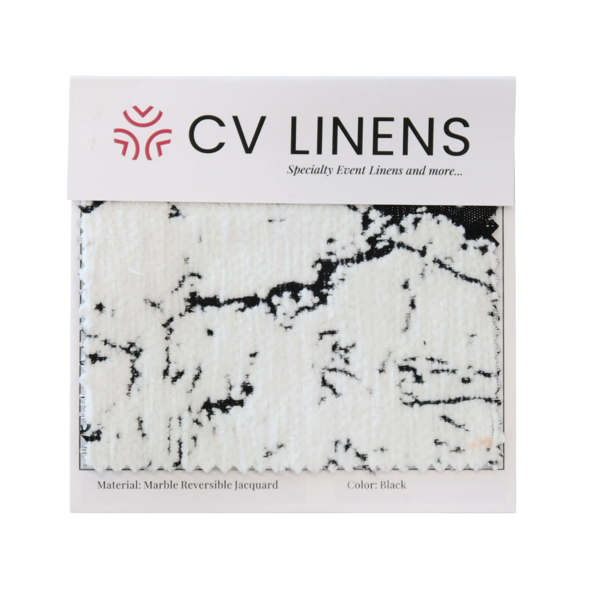 Black Marble Reversible Swatch Card