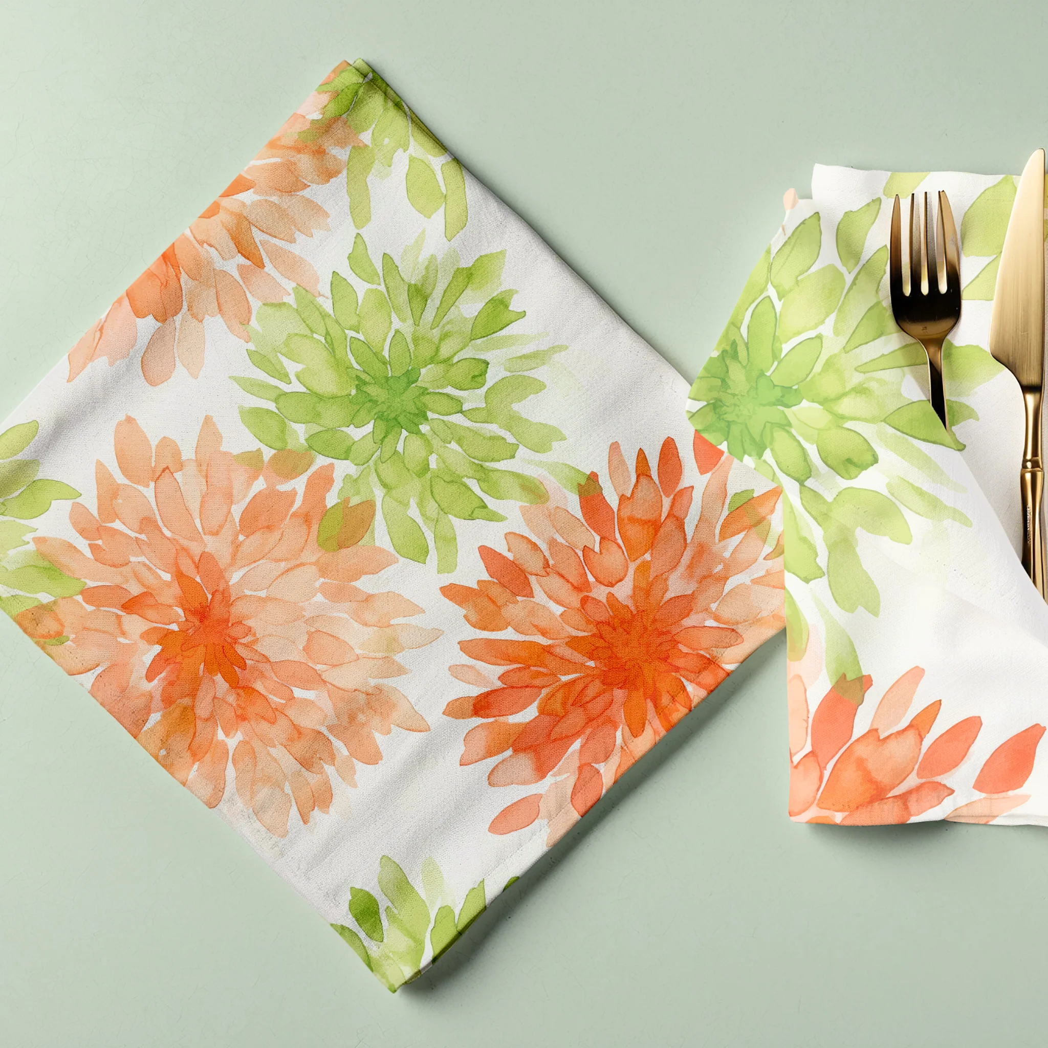 5 pcs/pk Blooming Mums 20"x20" Napkin - Image 3