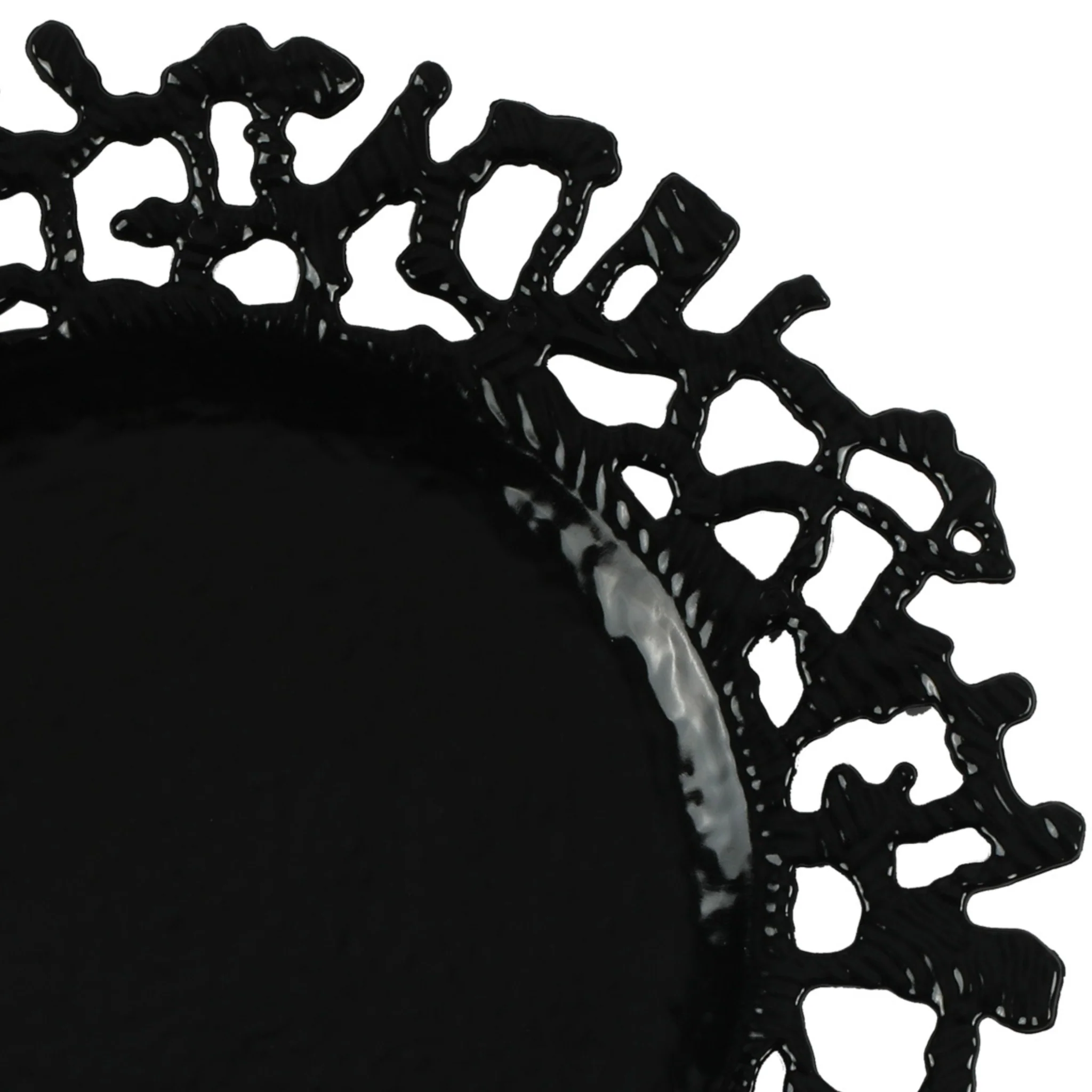 Branch Molten Acrylic Charger Plate - Black - Image 4