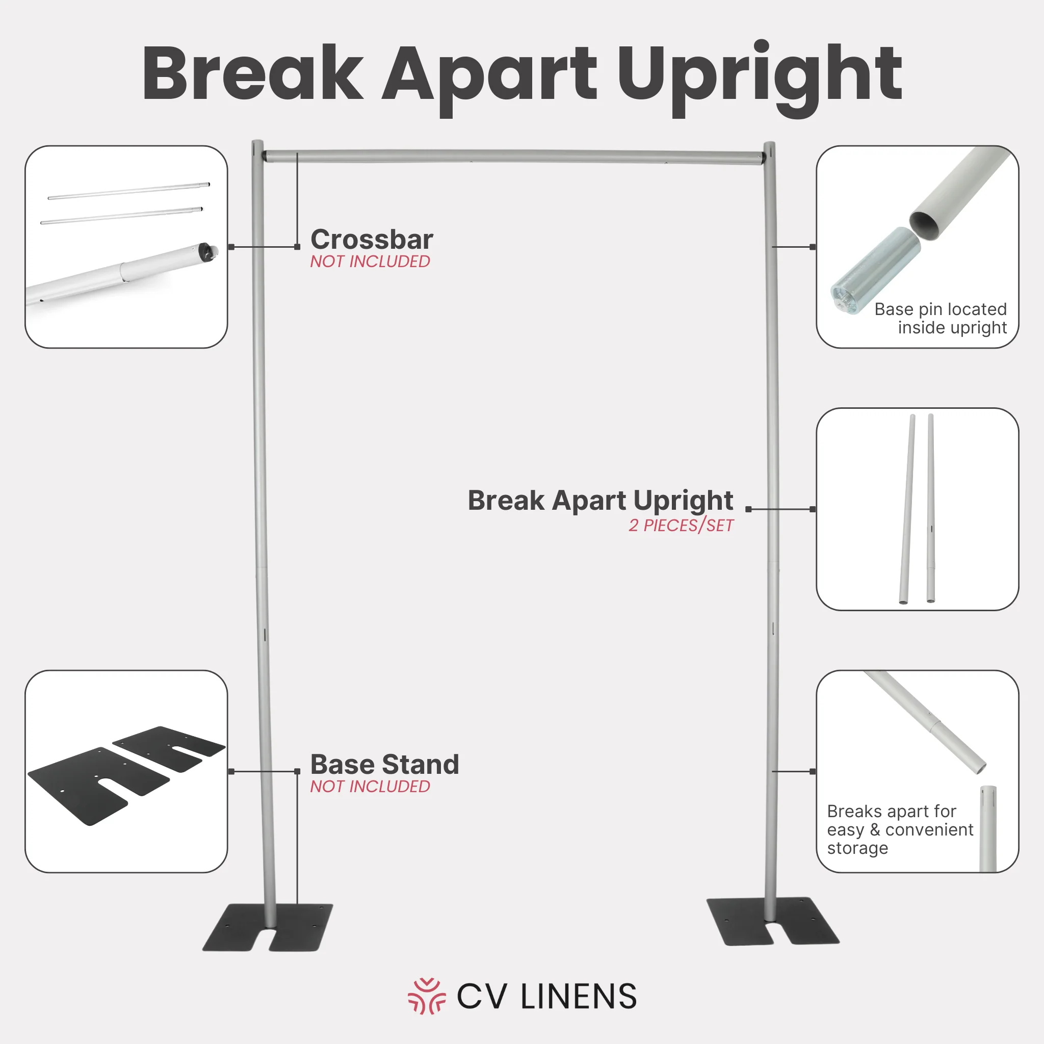 10ft Tall Break Apart Upright (2pcs/set) - Image 2