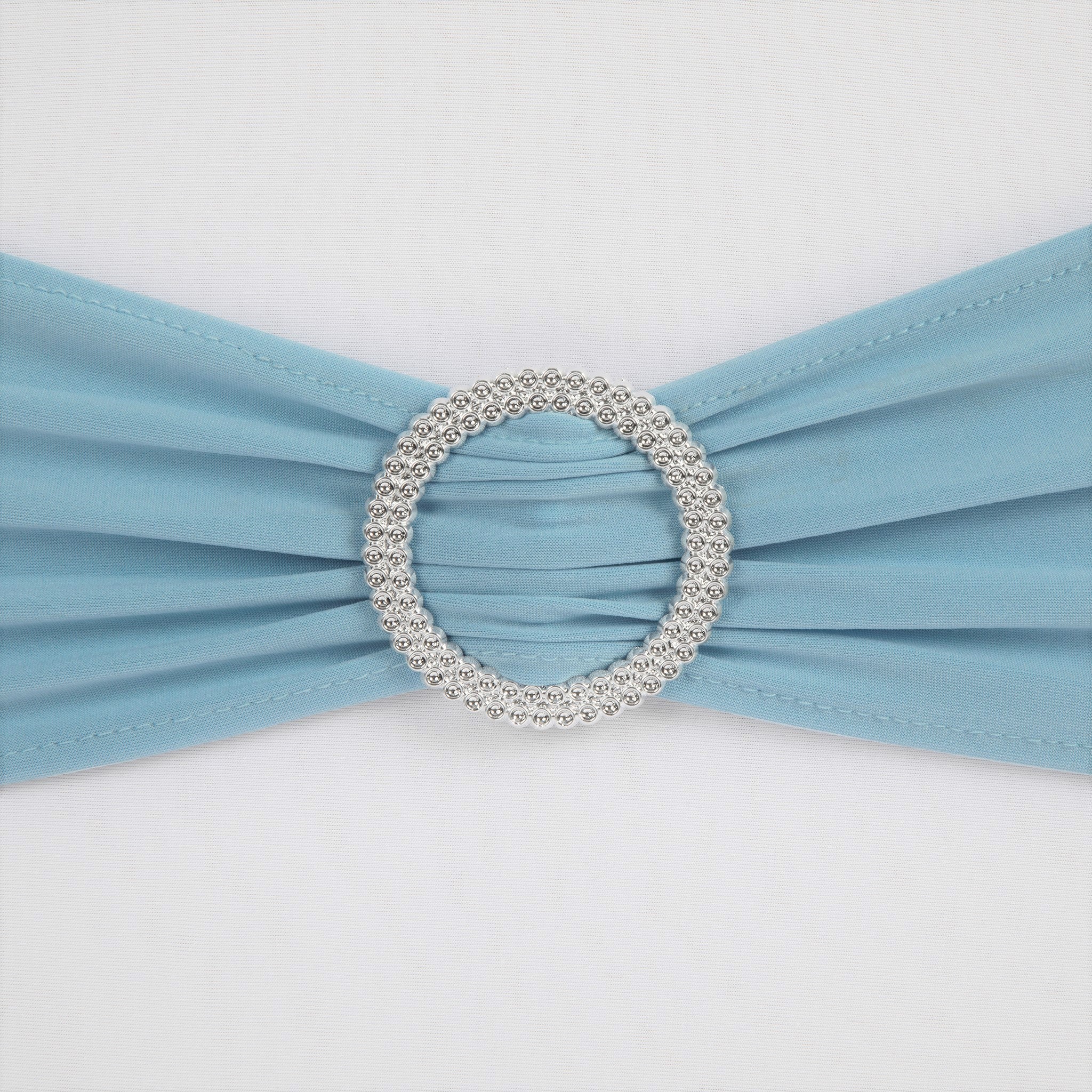 Buckle Spandex Stretch Chair Band - Baby Blue - Image 2