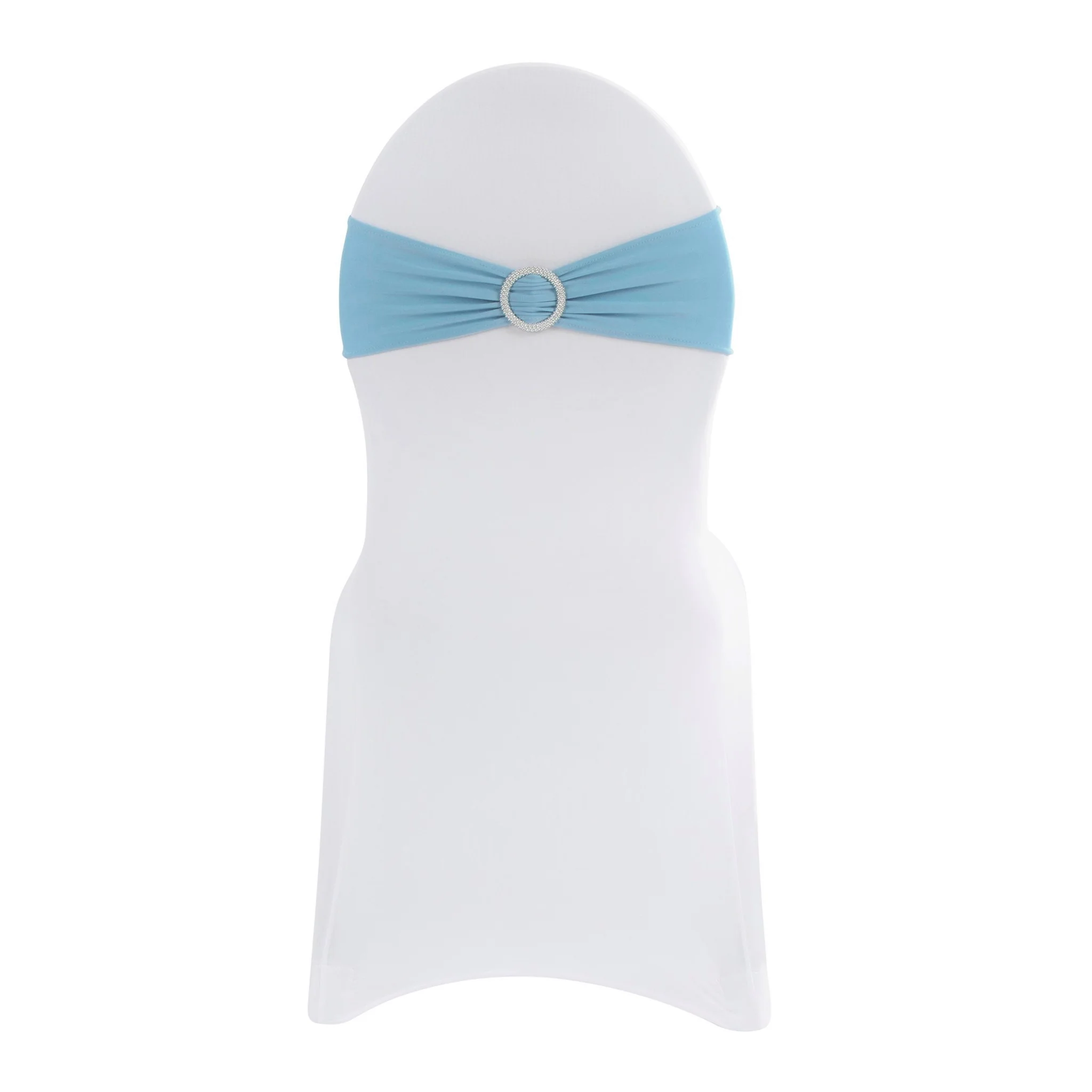 Buckle Spandex Stretch Chair Band - Baby Blue - Image 3