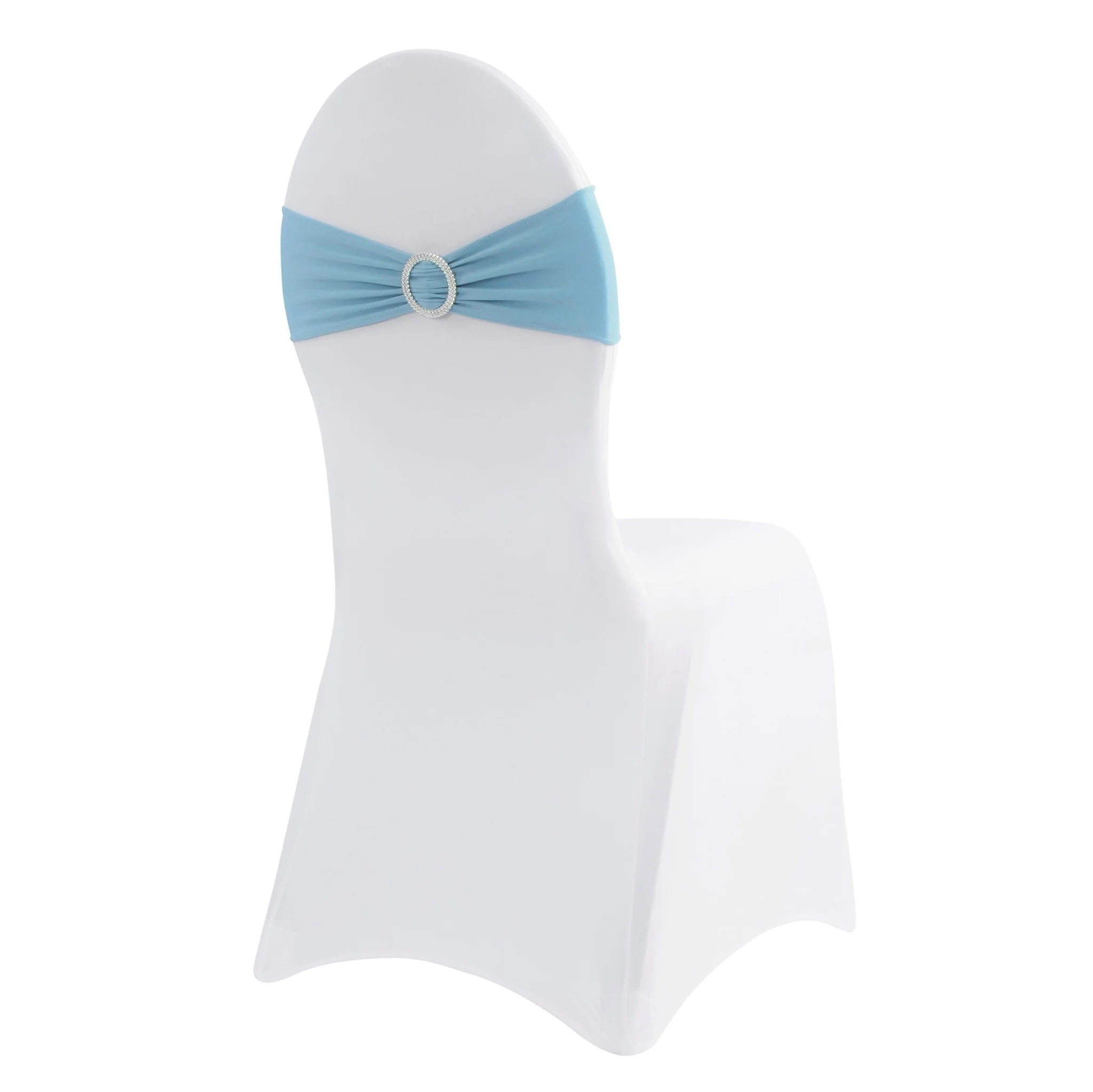Buckle Spandex Stretch Chair Band - Baby Blue - Image 4