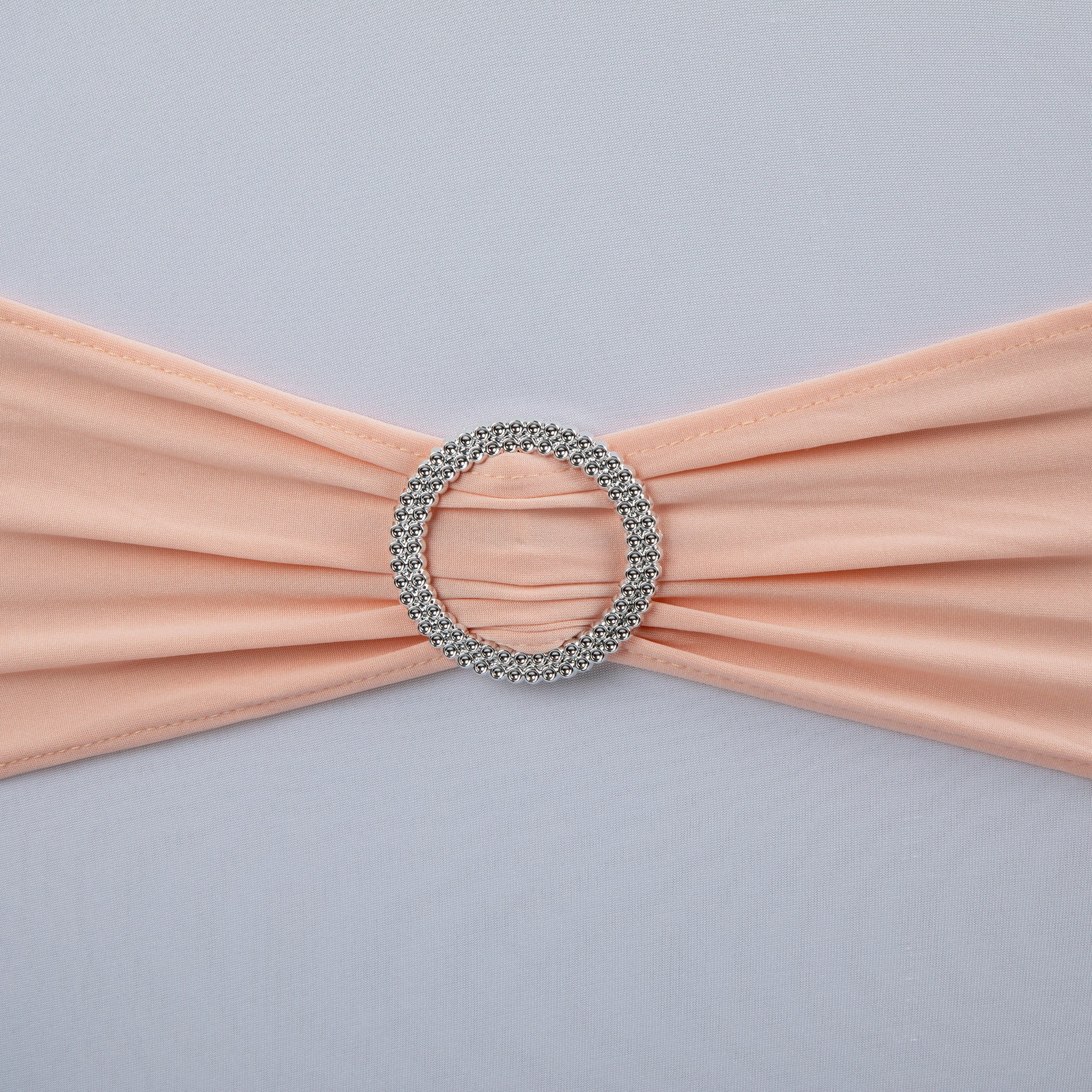 Buckle Spandex Stretch Chair Band - Blush/Rose Gold - Image 2