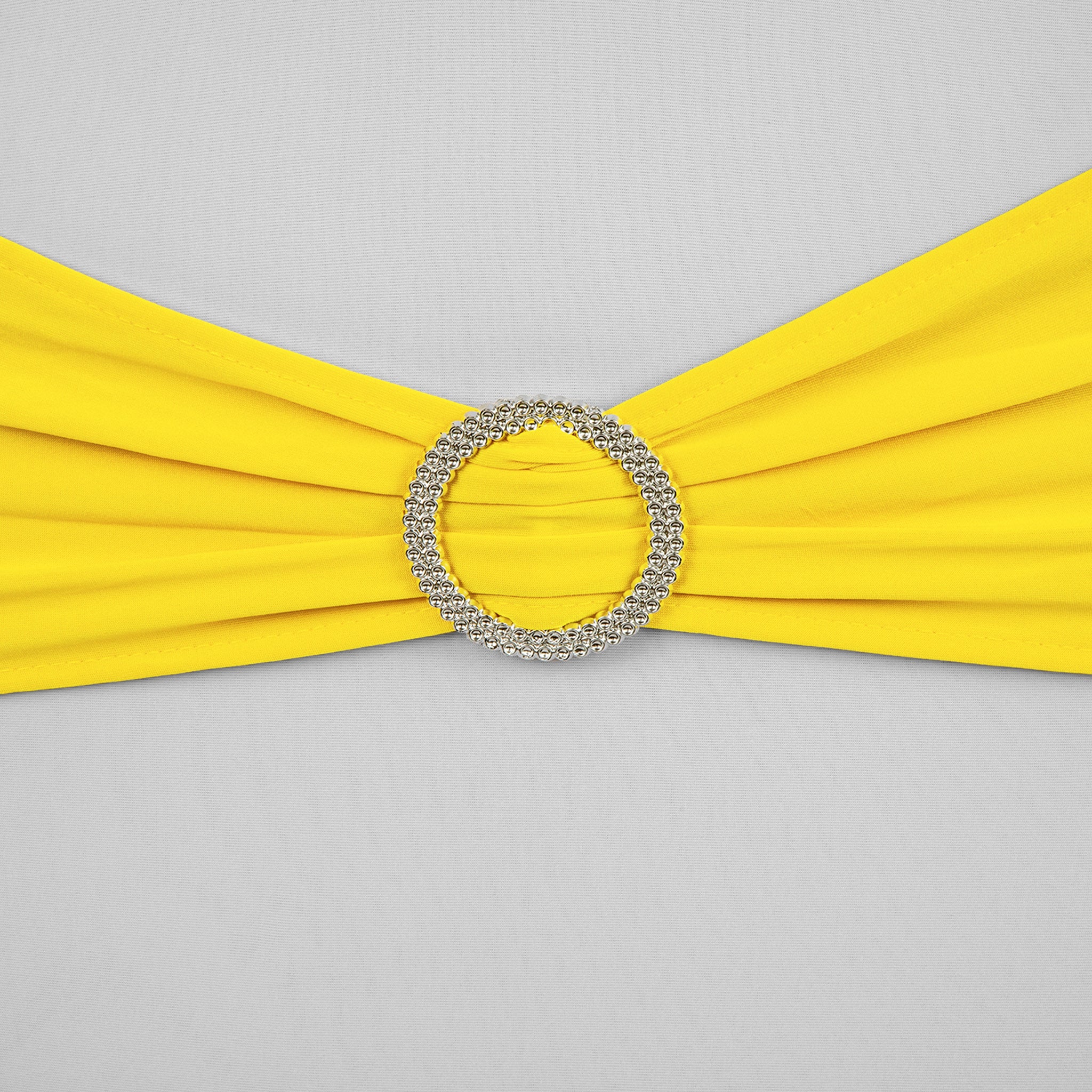 Buckle Spandex Stretch Chair Band - Bright Yellow - Image 2