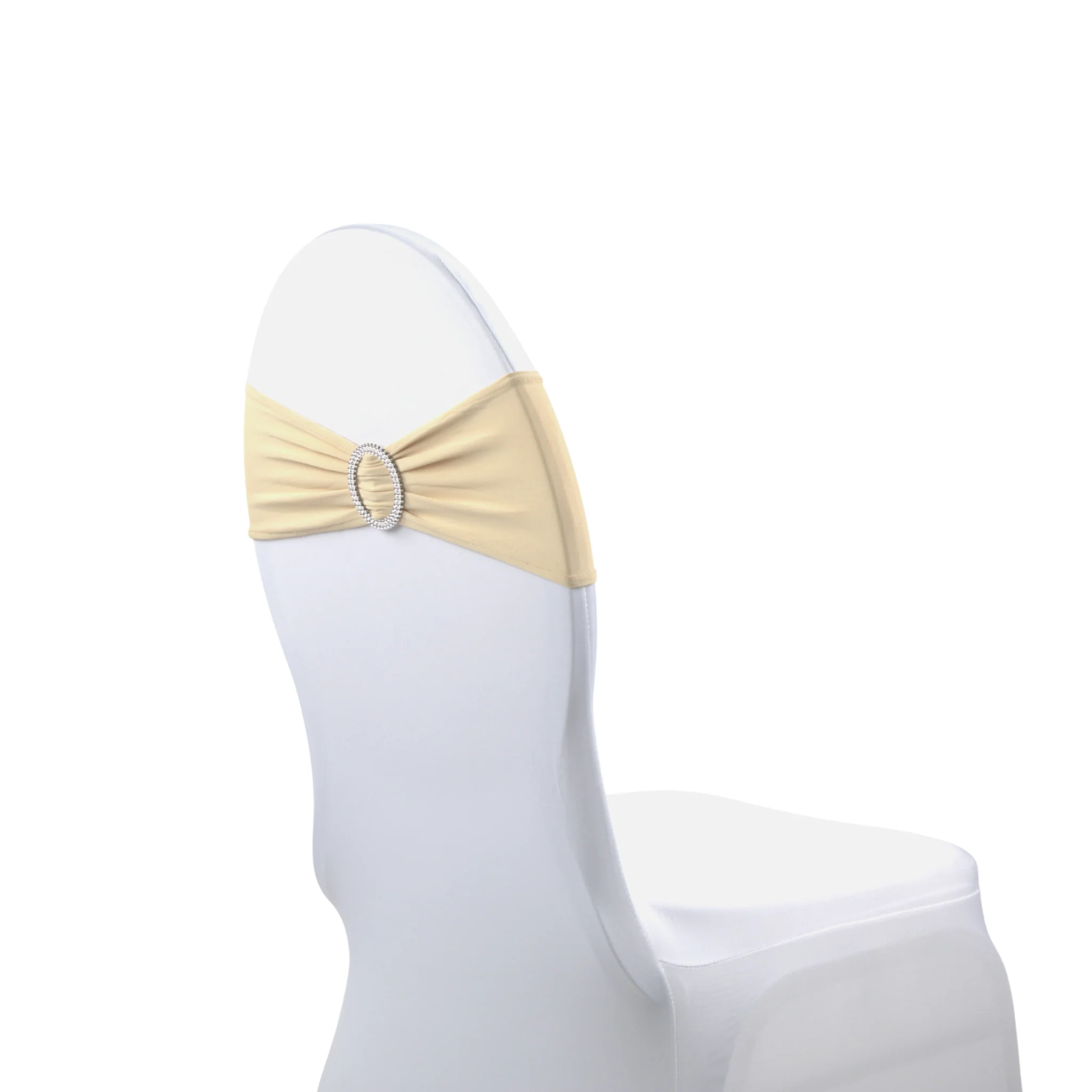 Buckle Spandex Stretch Chair Band - Champagne - Image 3