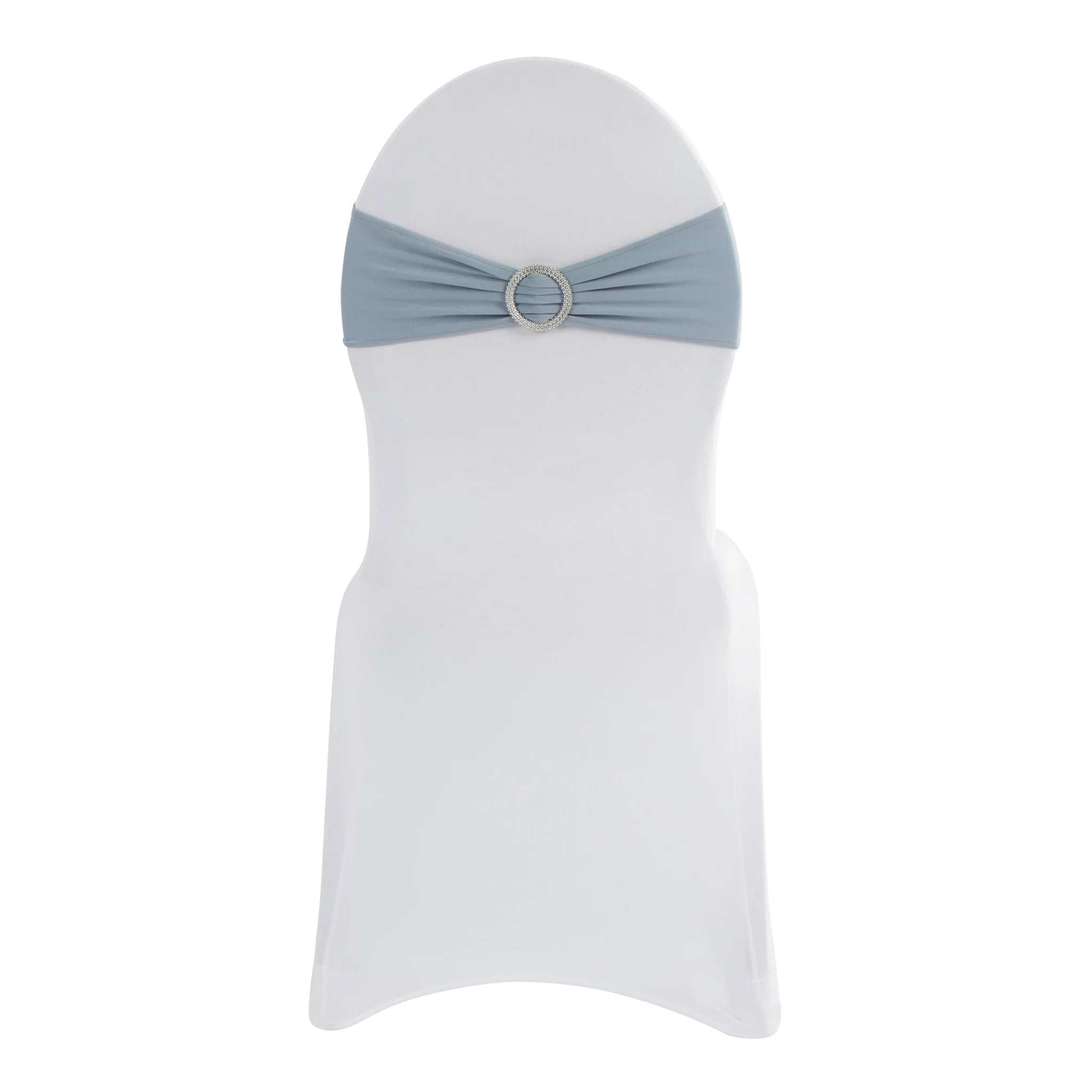 Buckle Spandex Stretch Chair Band - Dusty Blue - Image 3