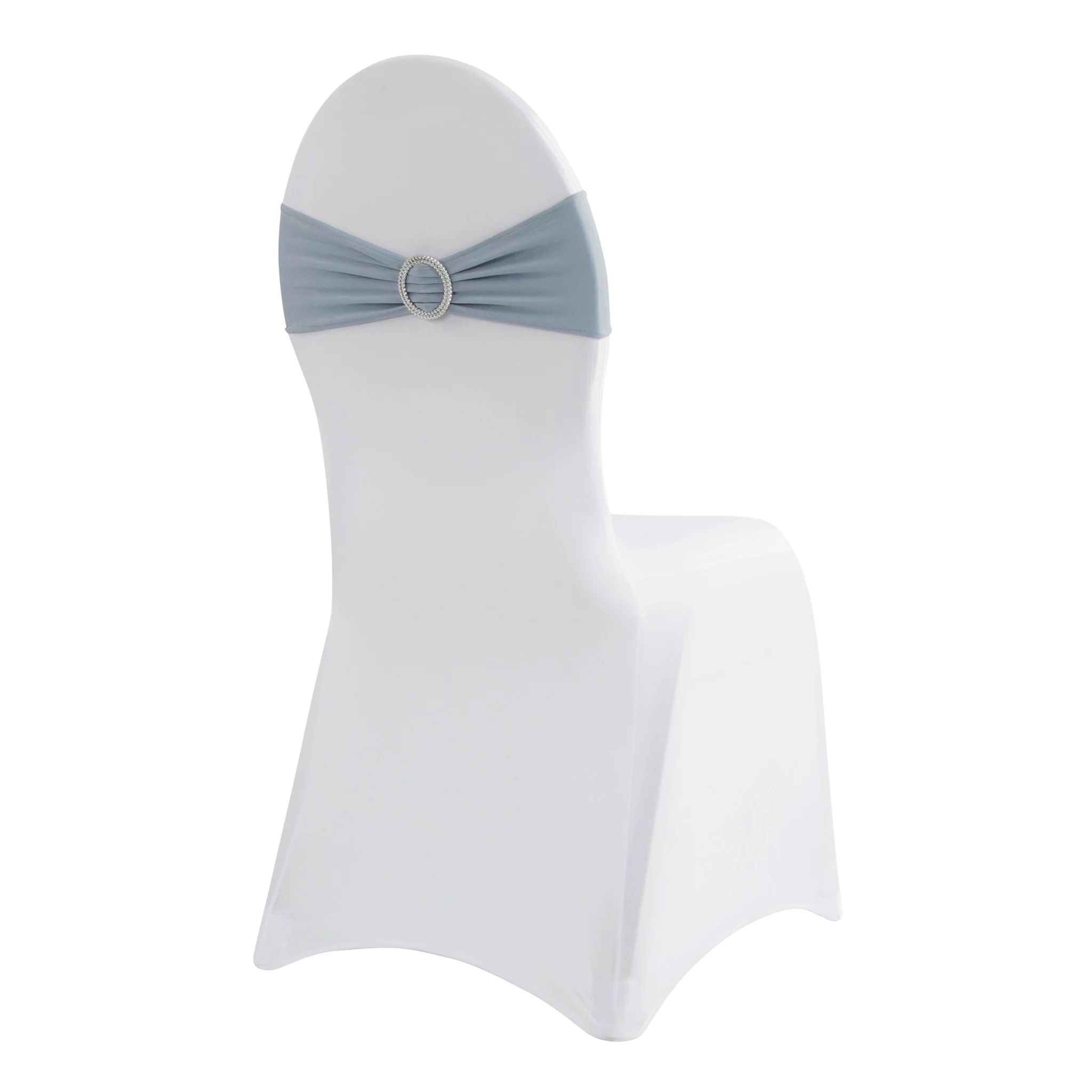Buckle Spandex Stretch Chair Band - Dusty Blue - Image 4