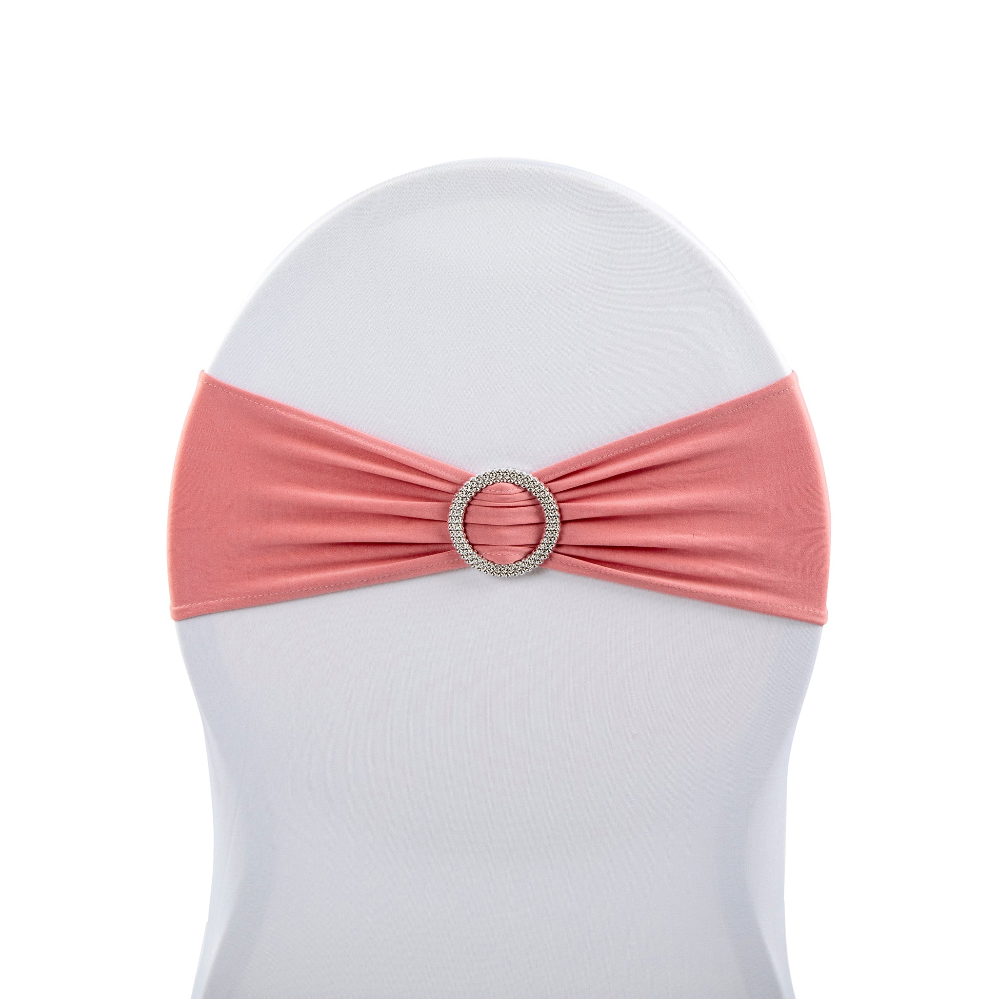 Buckle Spandex Stretch Chair Band - Dusty Rose/Mauve
