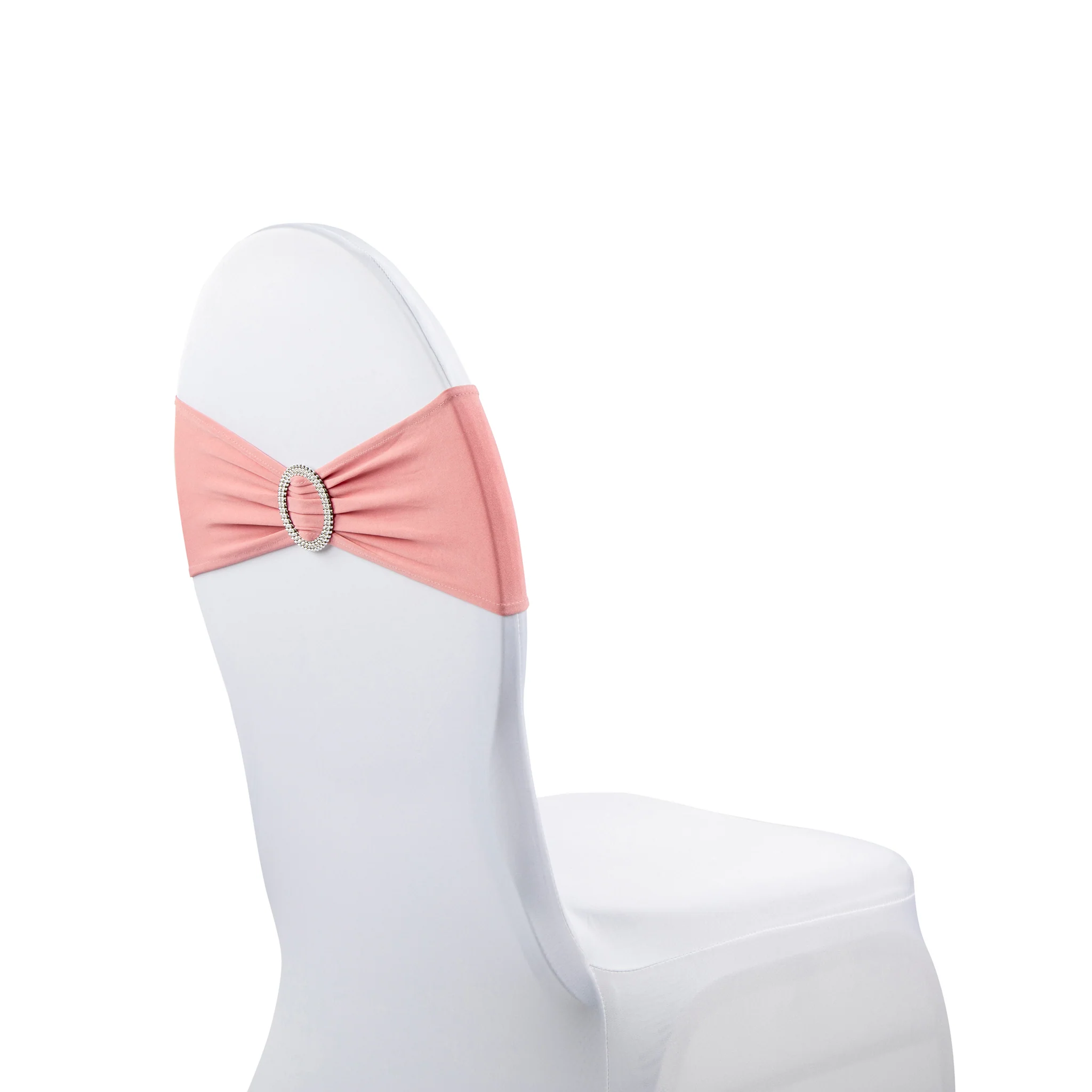 Buckle Spandex Stretch Chair Band - Dusty Rose/Mauve - Image 4