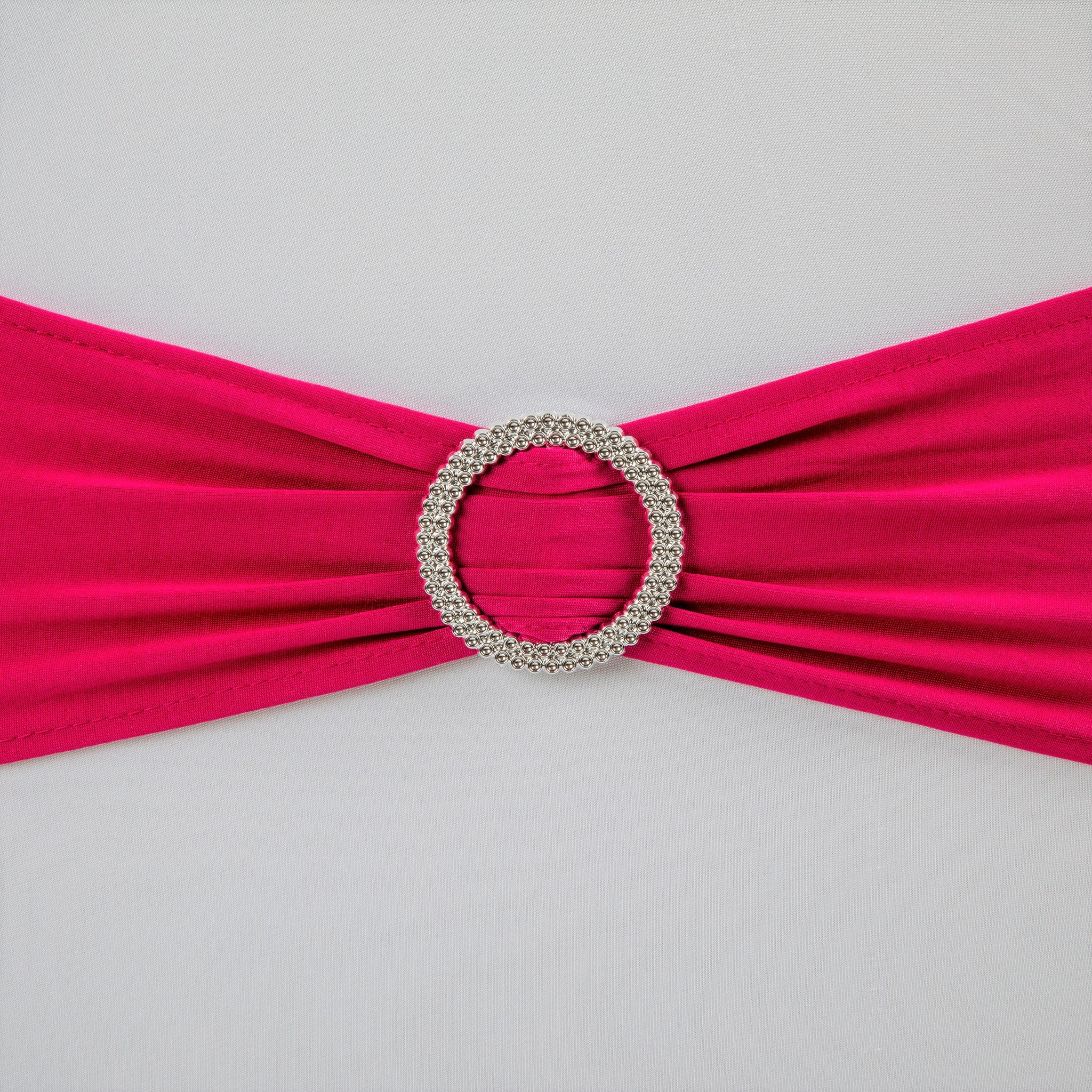 Buckle Spandex Stretch Chair Band - Fuchsia - Image 2