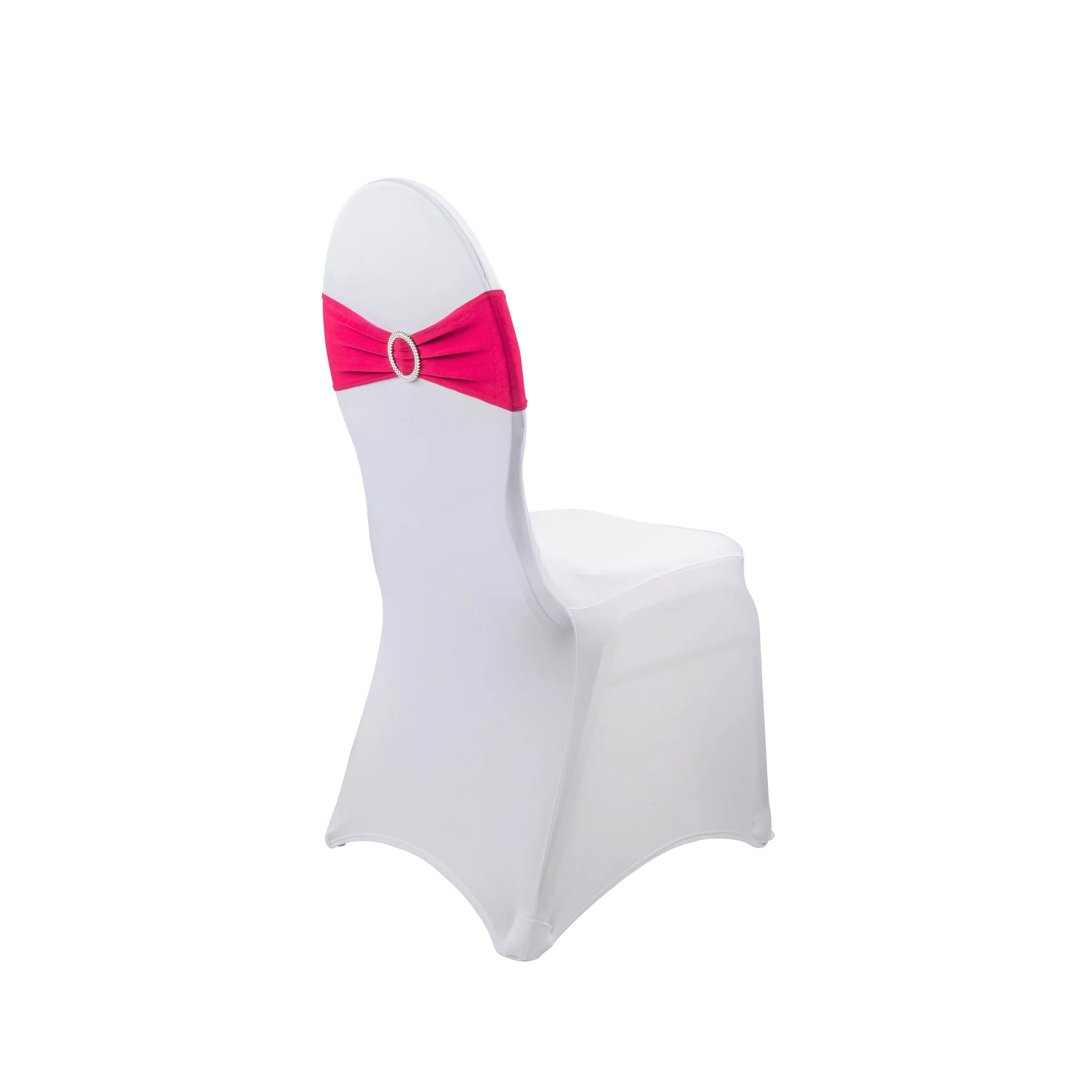 Buckle Spandex Stretch Chair Band - Fuchsia - Image 3