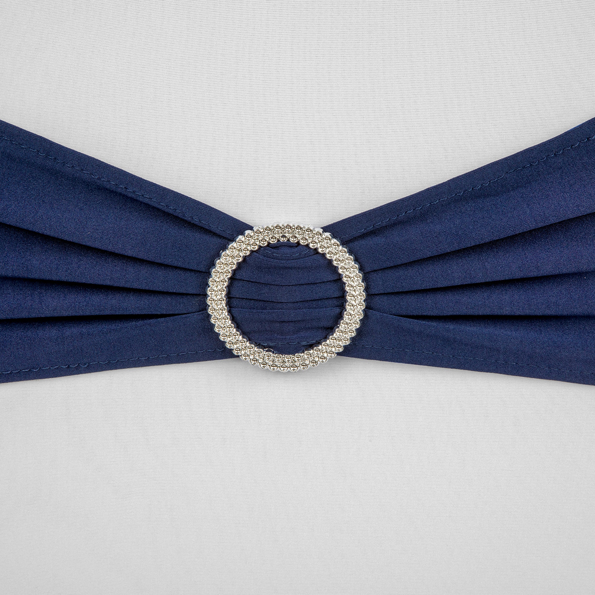 Buckle Spandex Stretch Chair Band - Navy Blue - Image 2