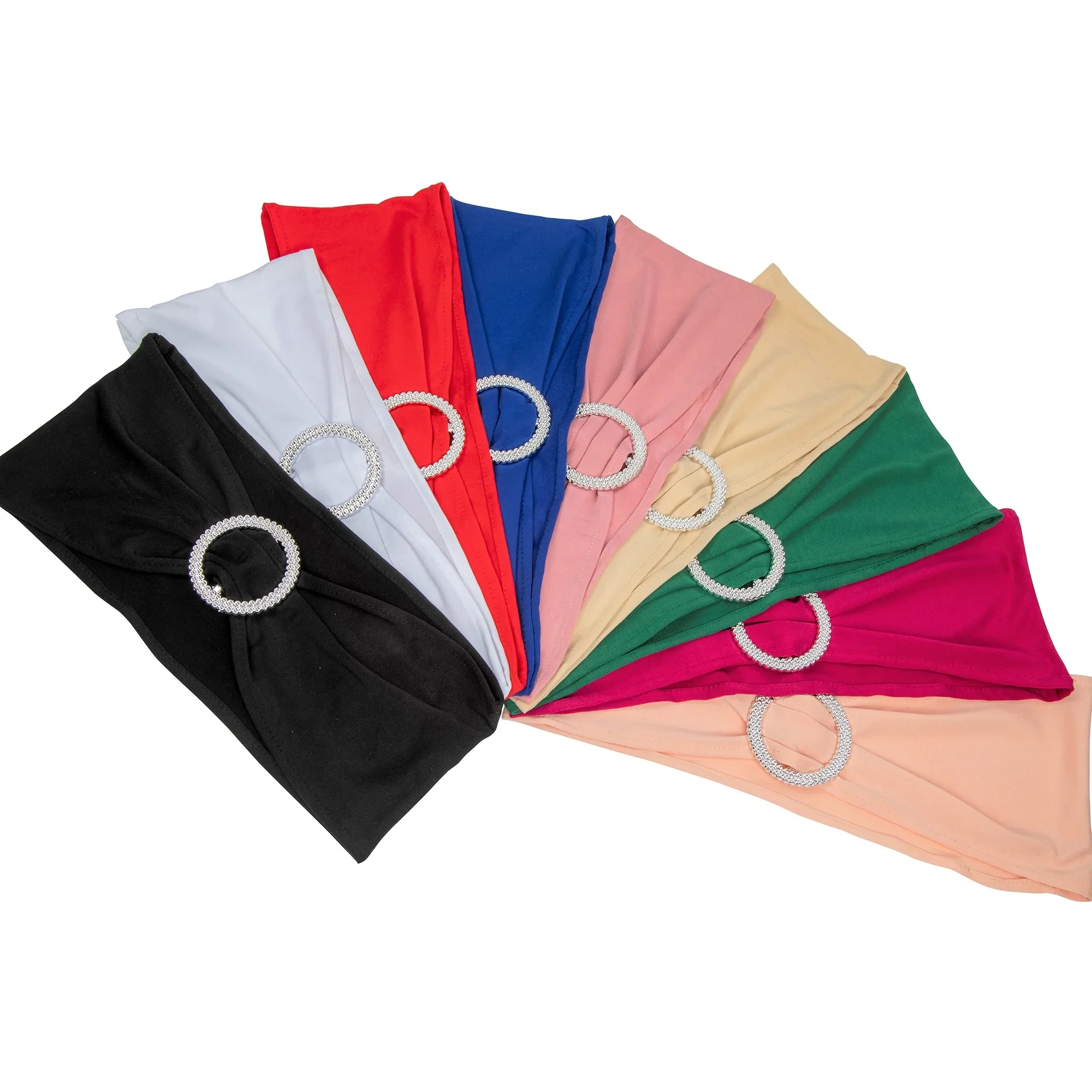Buckle Spandex Stretch Chair Band - Pink - Image 7