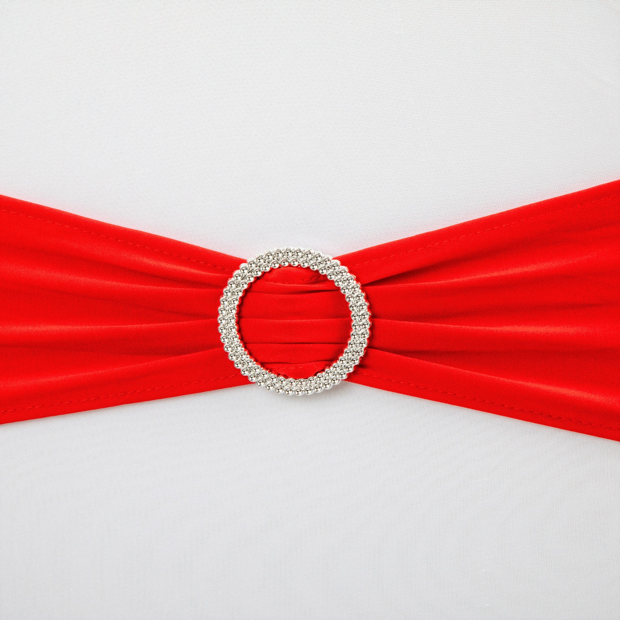 Buckle Spandex Stretch Chair Band - Red - Image 2