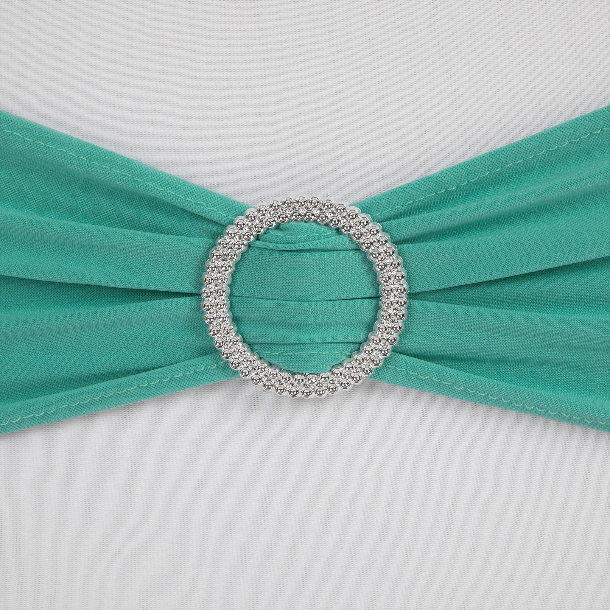 Buckle Spandex Stretch Chair Band - Turquoise - Image 2