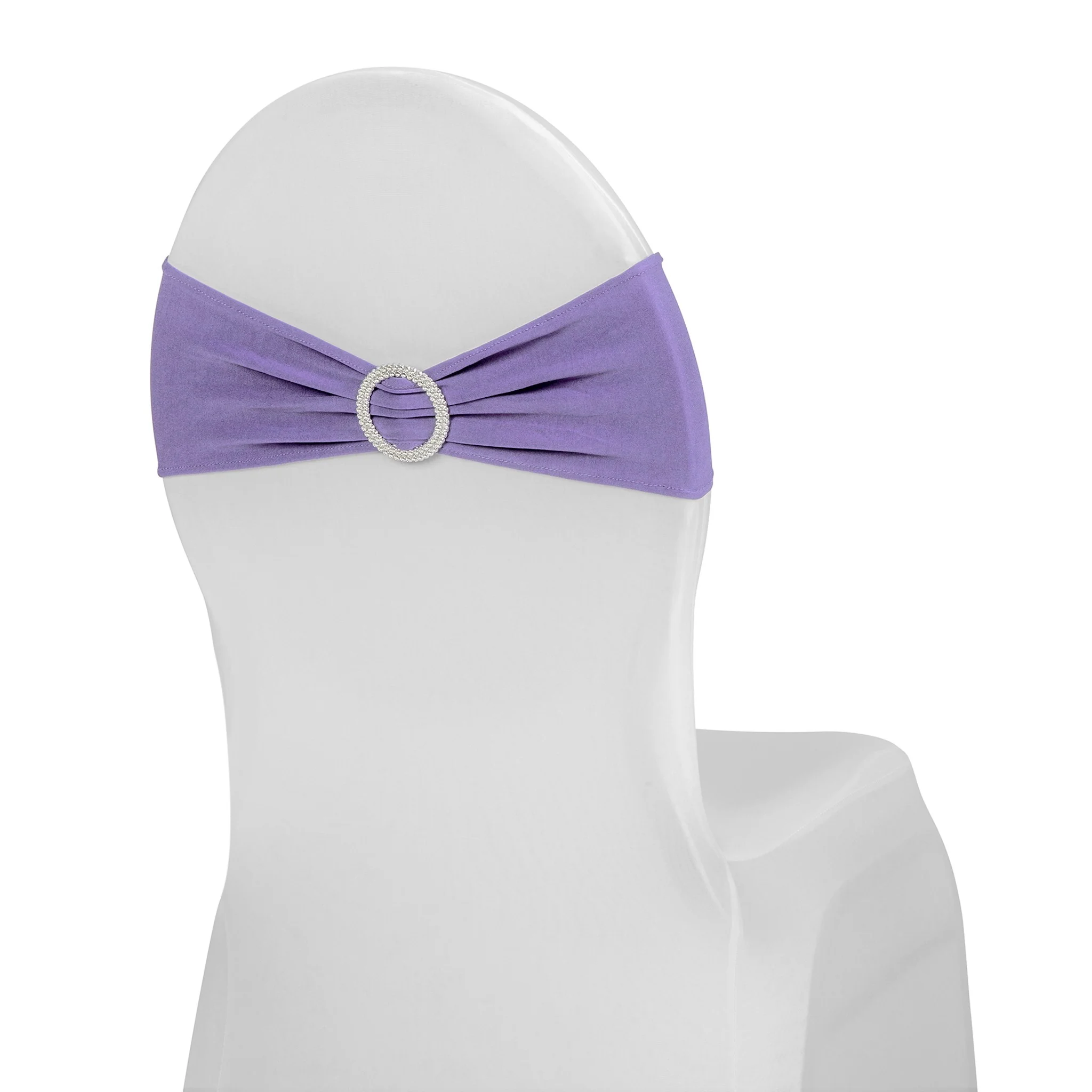 Buckle Spandex Stretch Chair Band - Victorian Lilac/Wisteria - Image 4