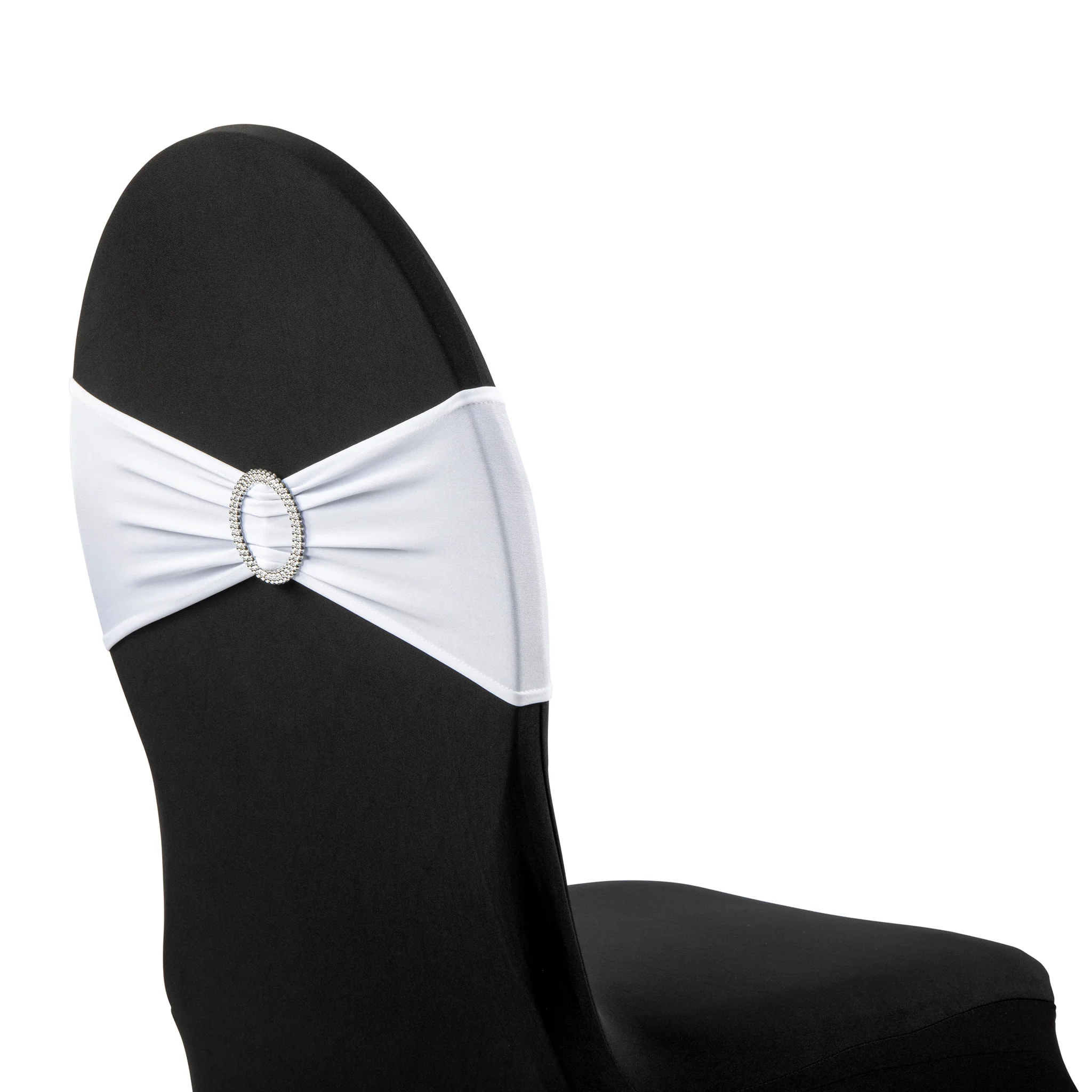 Buckle Spandex Stretch Chair Band - White - Image 4