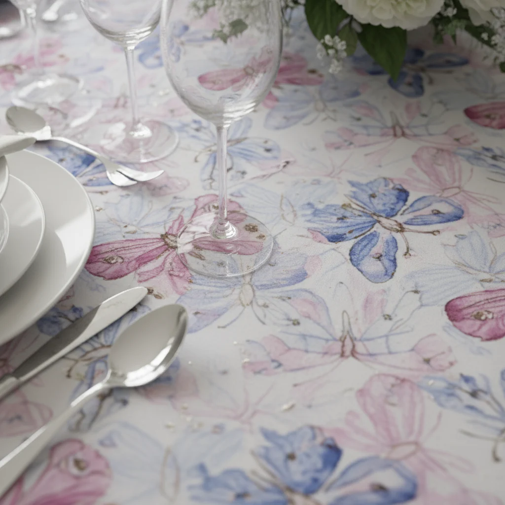 Butterfly 120" Round Tablecloth - Image 4