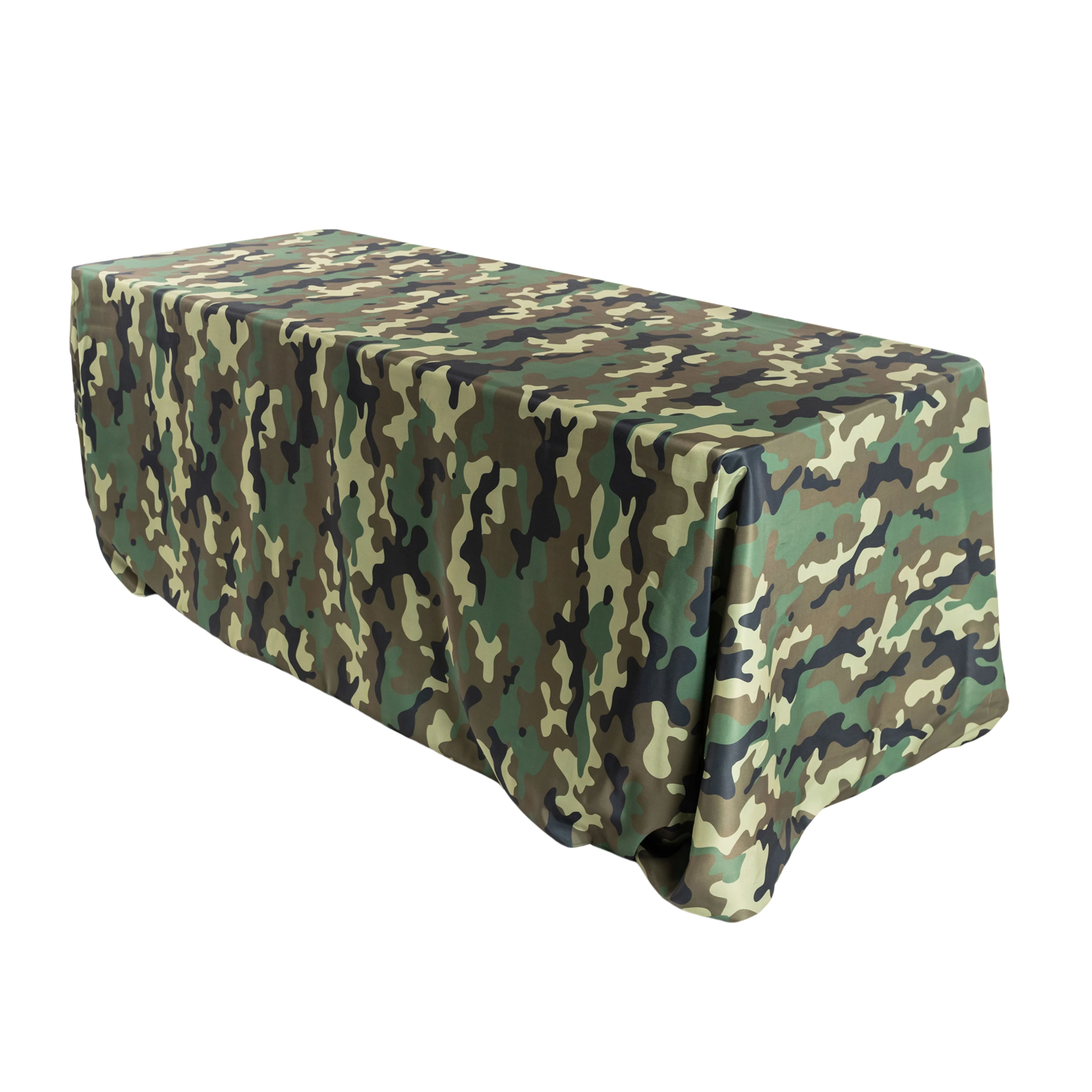 Camouflage Premium Polyester 90"x132" Rectangular Tablecloth - Image 3