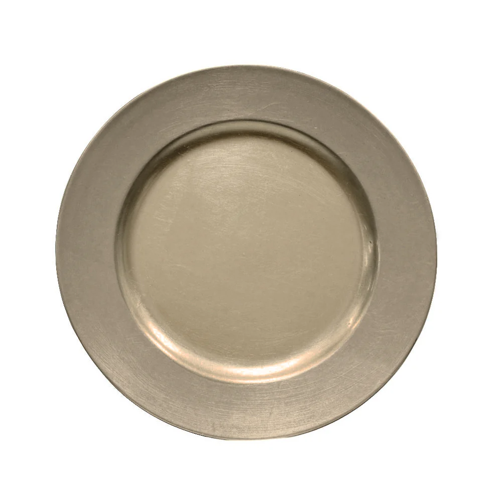 Plain Round 13" Charger Plates - Champagne - Image 4