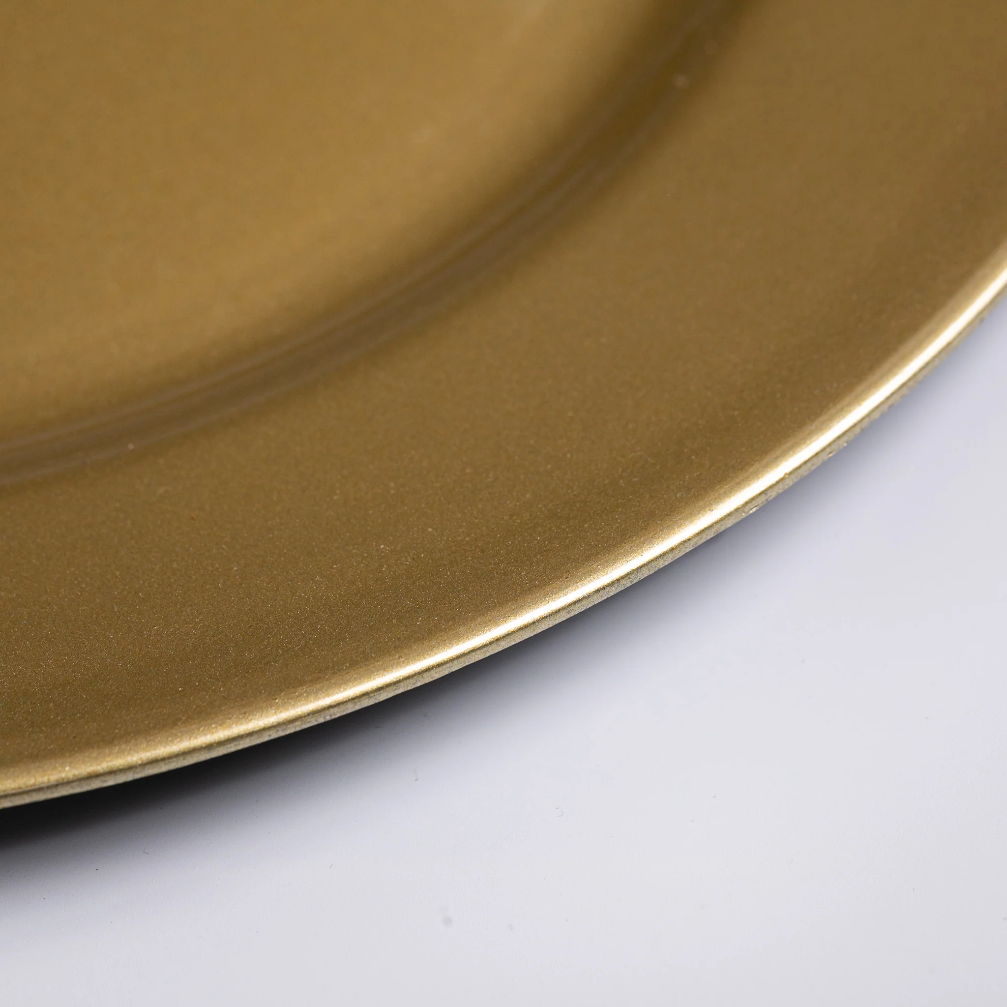 Plain Round 13" Charger Plates - Champagne - Image 5