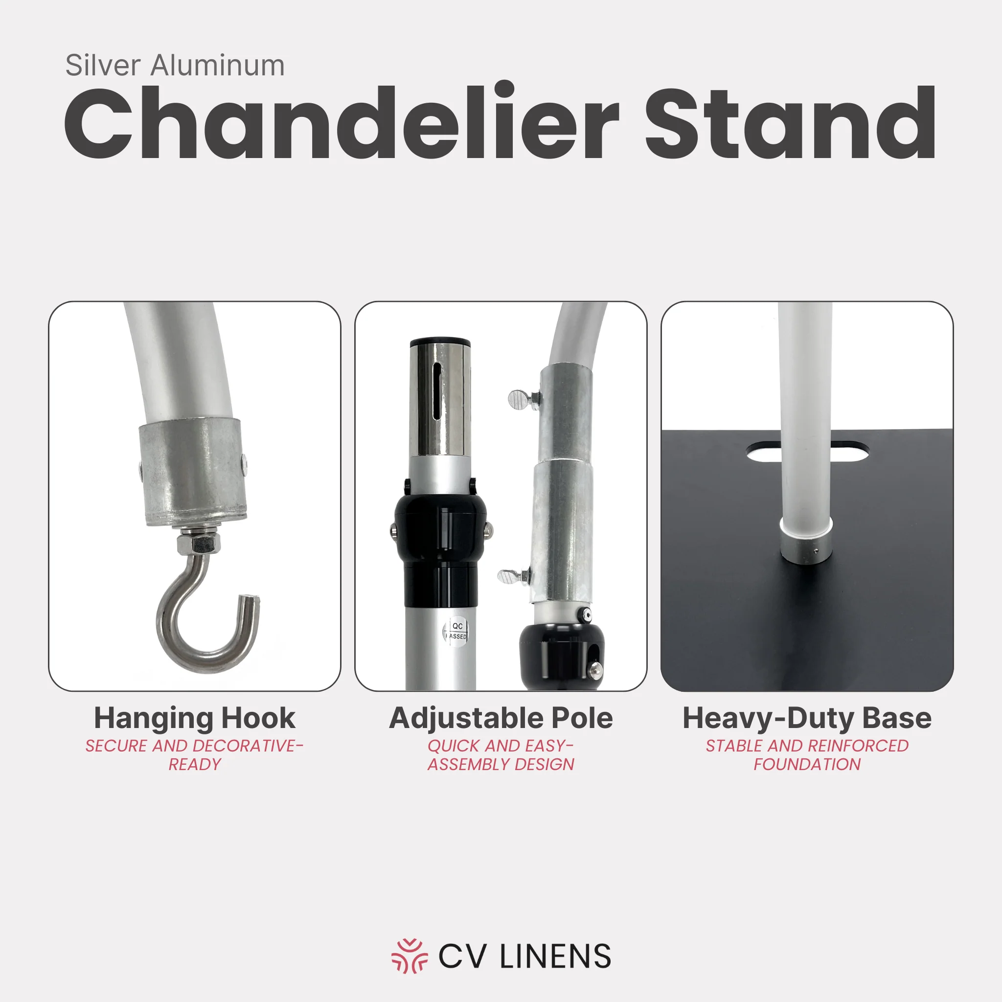 Chandelier Adjustable Heavy Duty Stand - Image 4