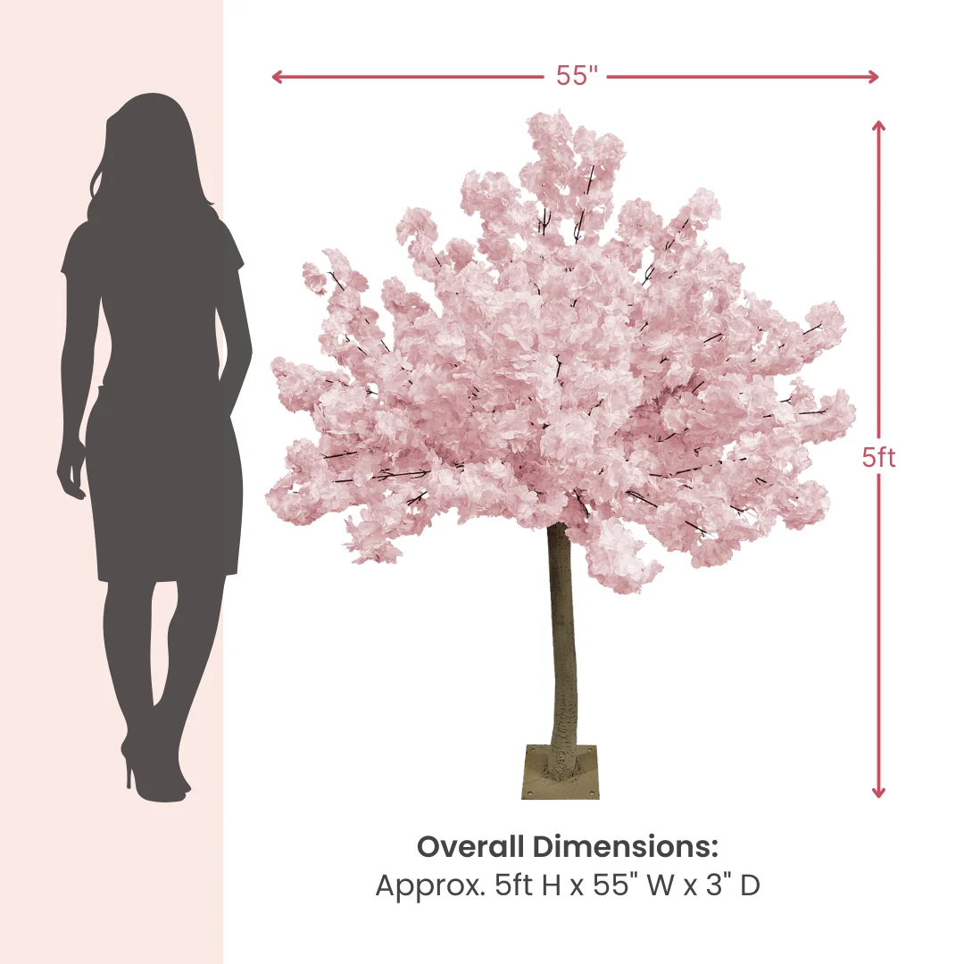 5ft Cherry Blossom Tree Backdrop Frame Stand - Pink - Image 3