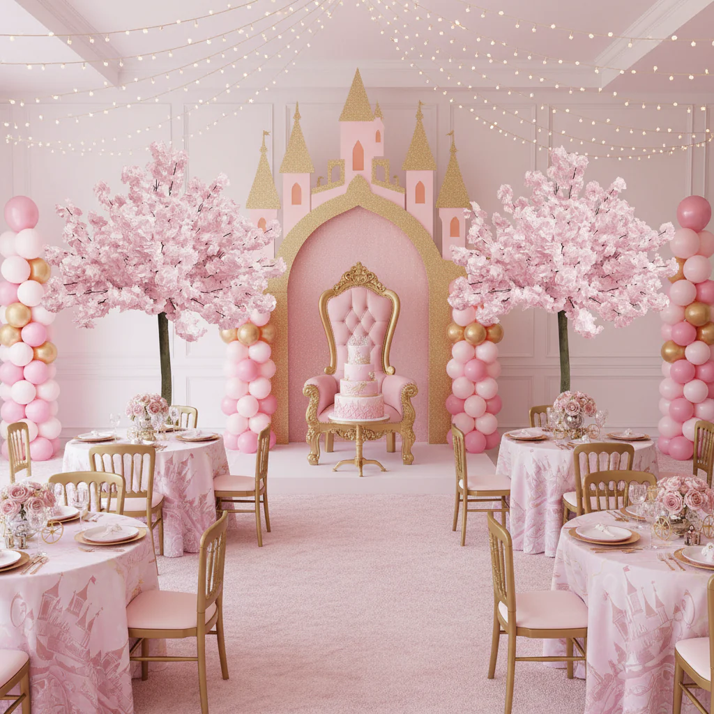 5ft Cherry Blossom Tree Backdrop Frame Stand - Pink - Image 7