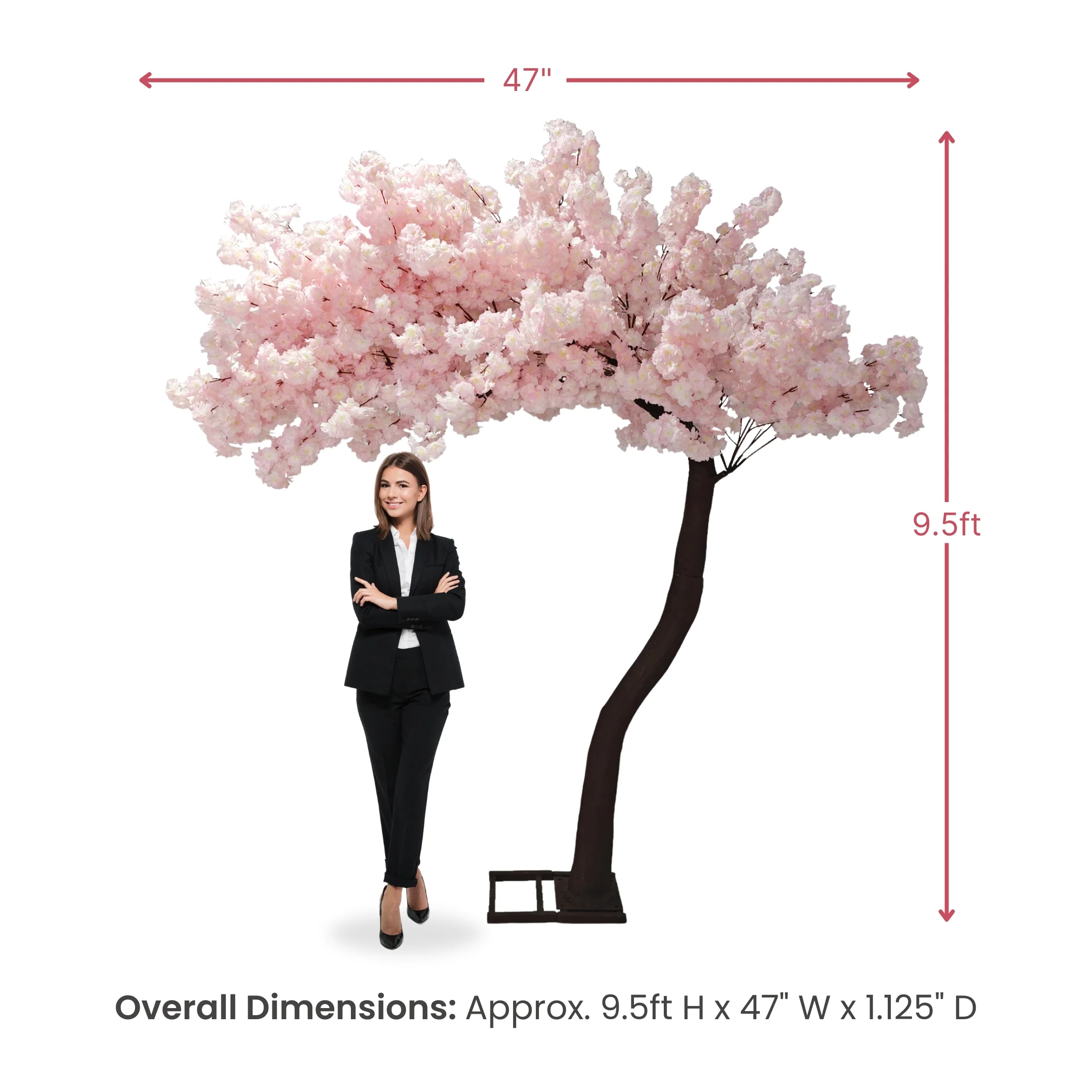 9.5ft Cherry Blossom Tree Backdrop Frame Stand - Pink - Image 3