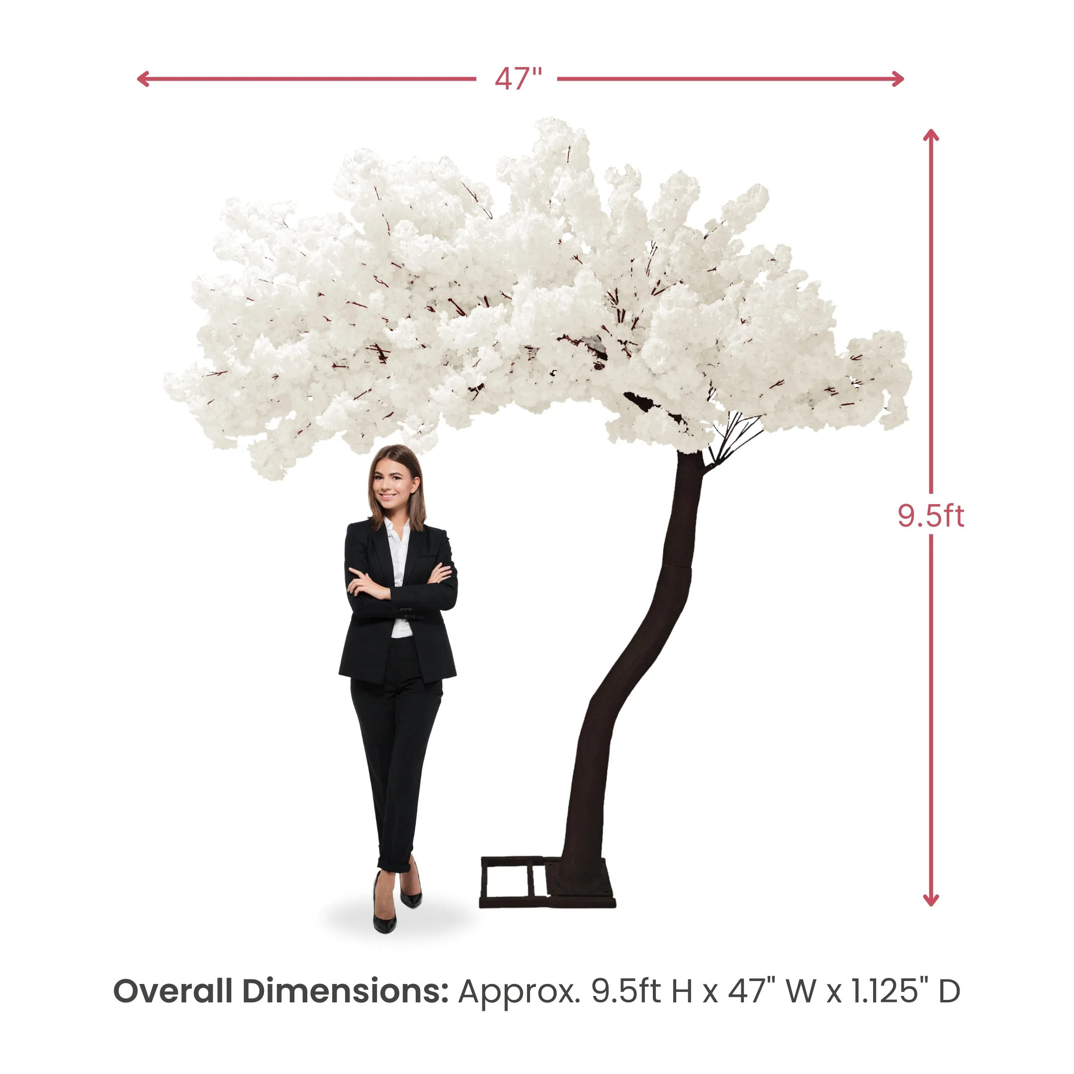 9.5ft Cherry Blossom Tree Backdrop Frame Stand - White - Image 3