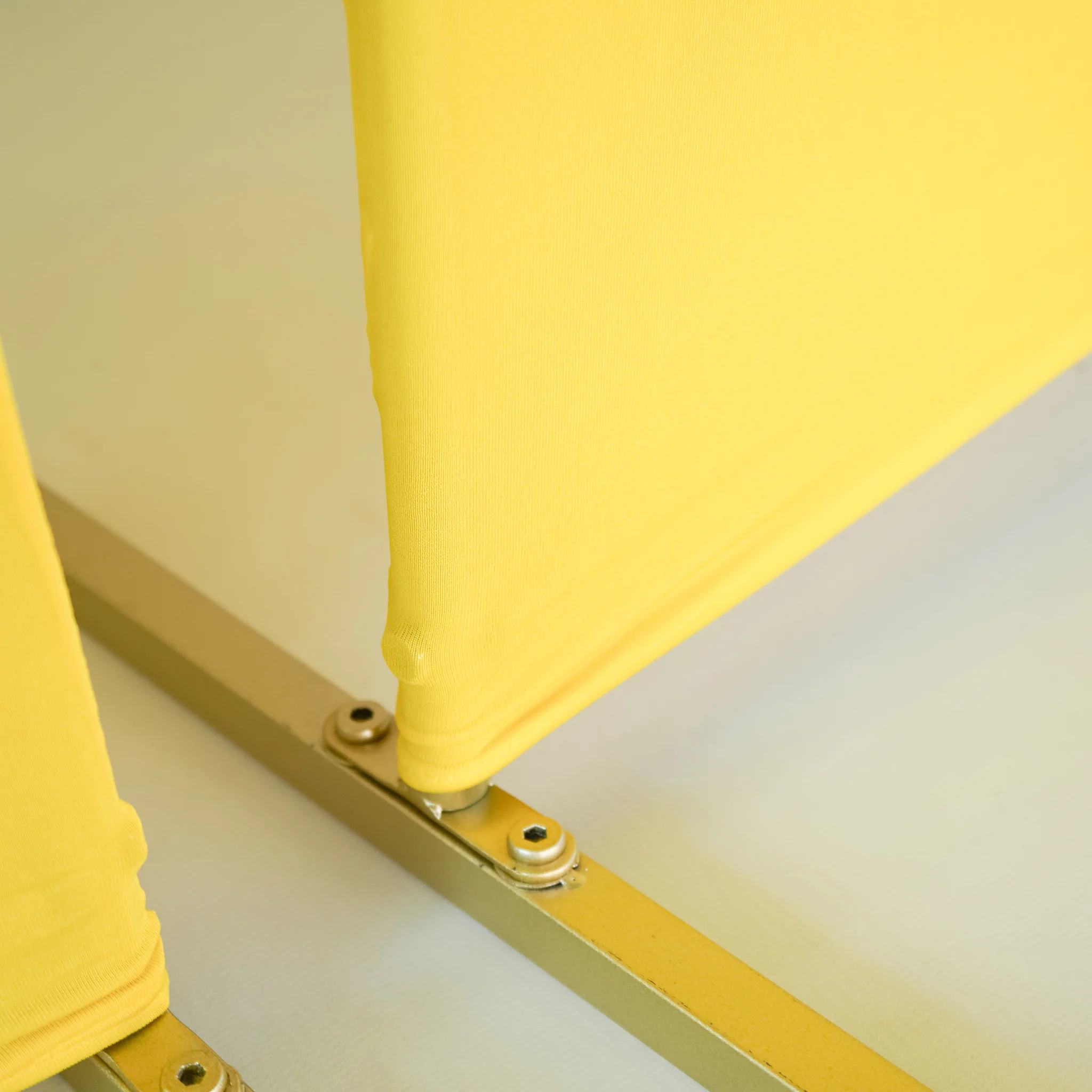 Spandex Arch Covers for Chiara Frame Backdrop 3pc/set - Canary Yellow - Image 3