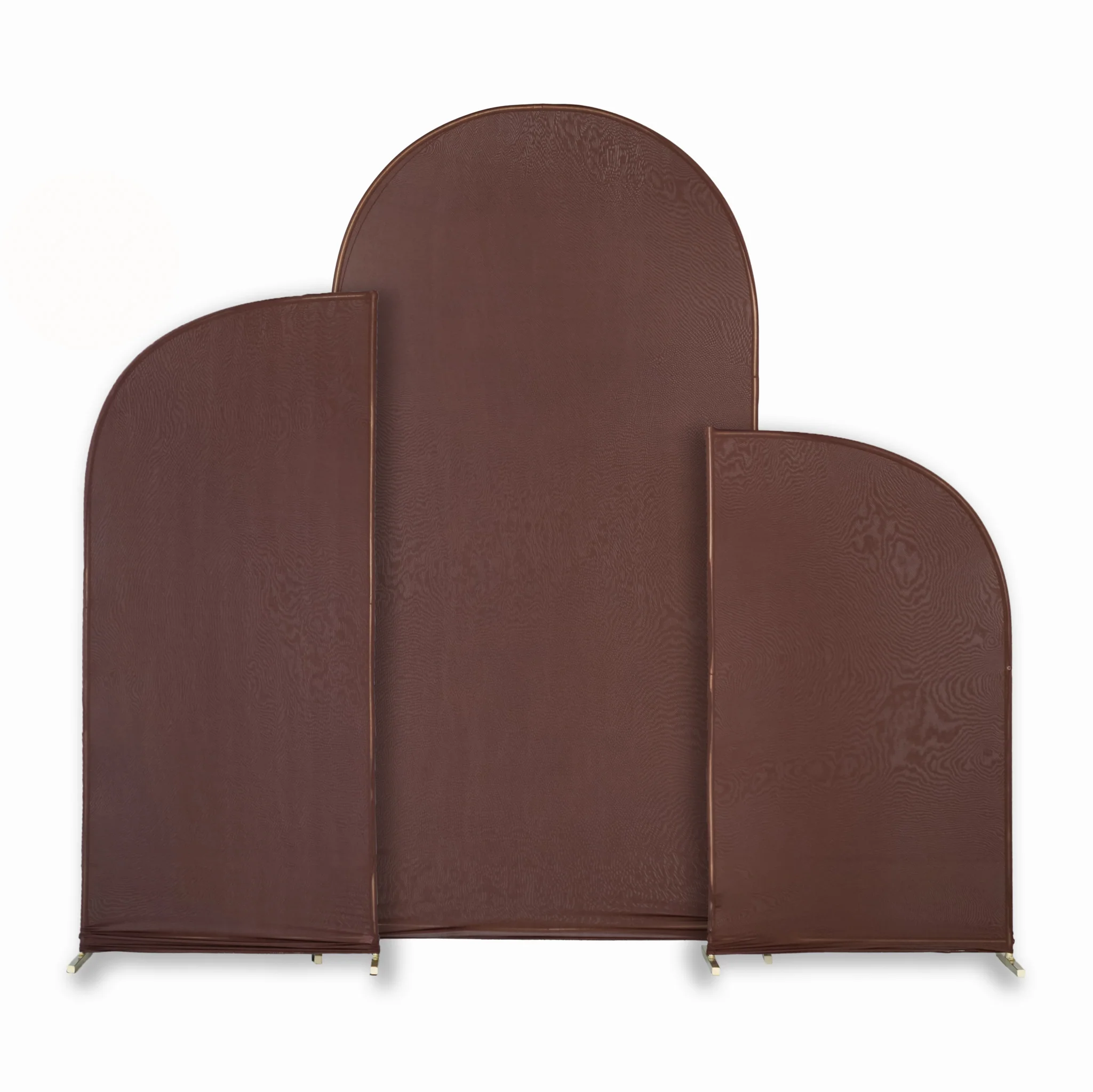 Spandex Arch Covers for Chiara Frame Backdrop 3pc/set - Chocolate