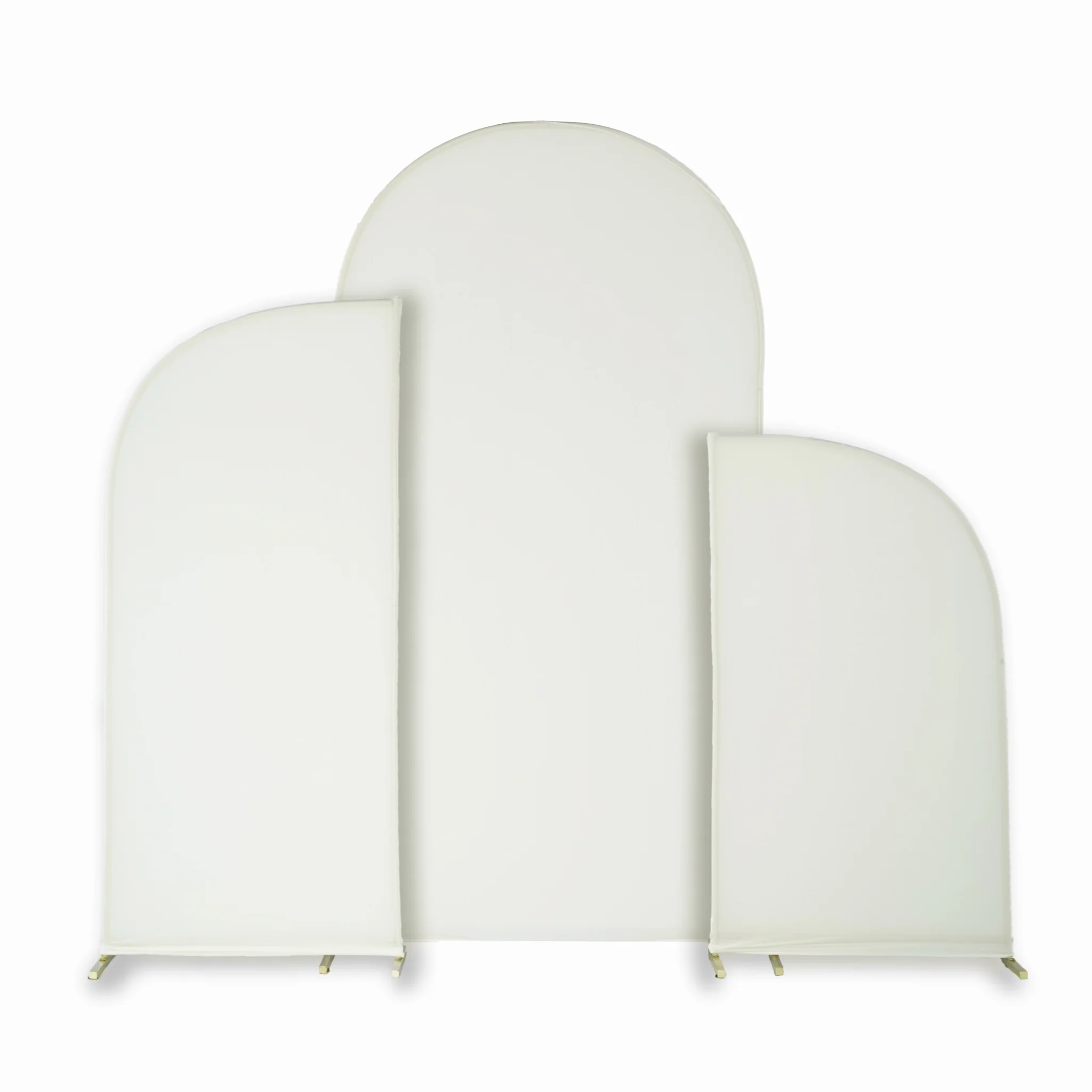Spandex Arch Covers for Chiara Frame Backdrop 3pc/set - Ivory
