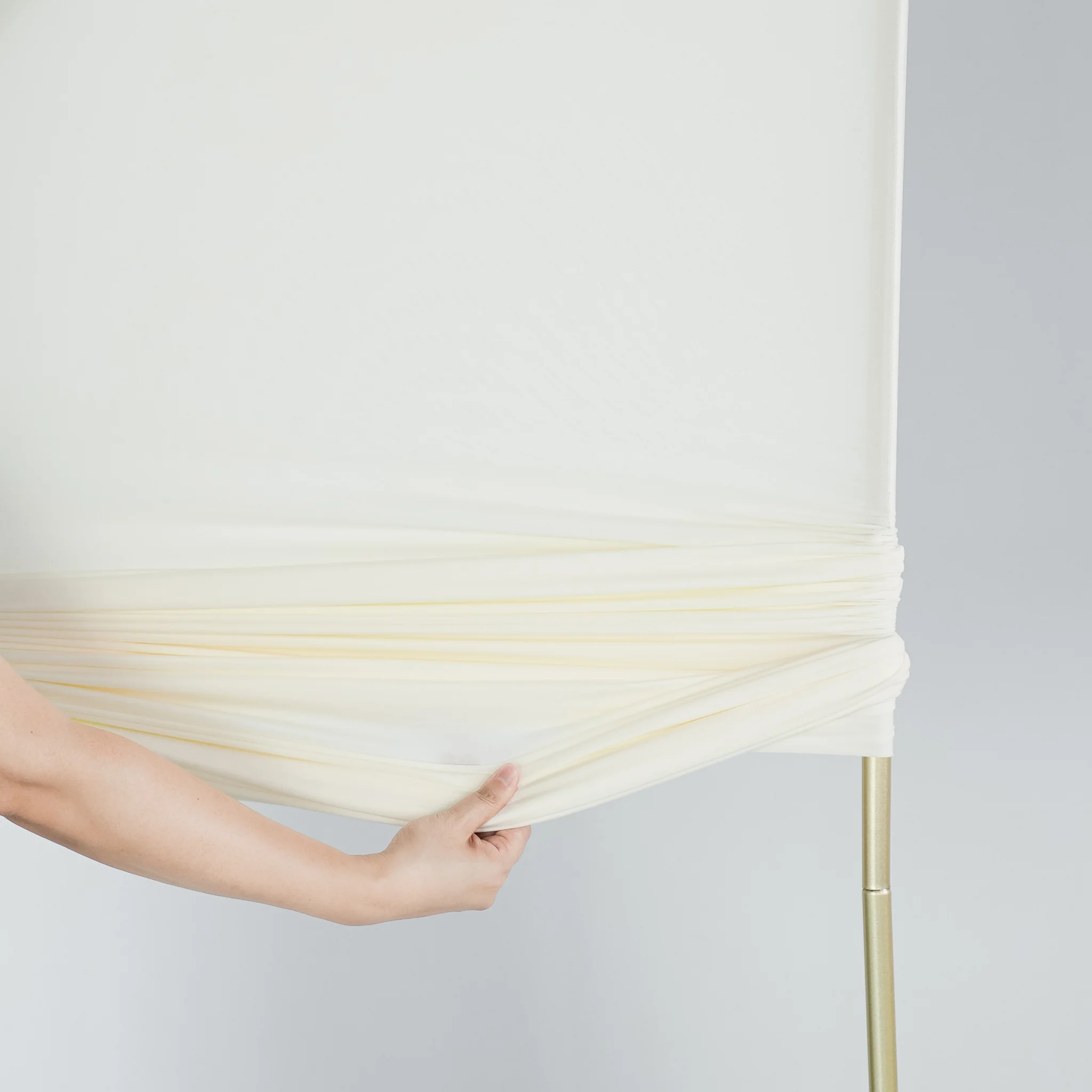 Spandex Arch Covers for Chiara Frame Backdrop 3pc/set - Ivory - Image 4