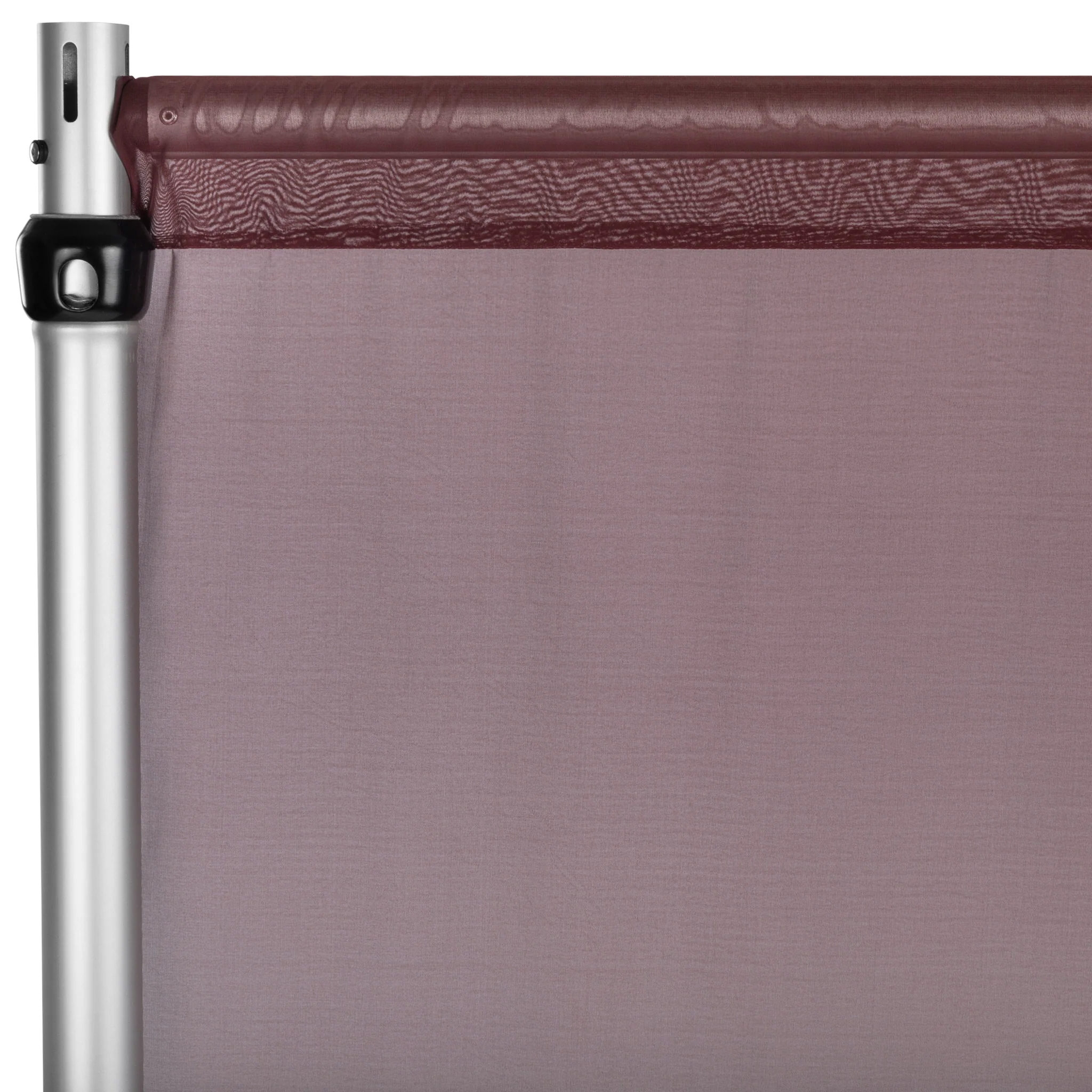 Chiffon Curtain Drape 10ft H x 58" W Panel - Burgundy - Image 2