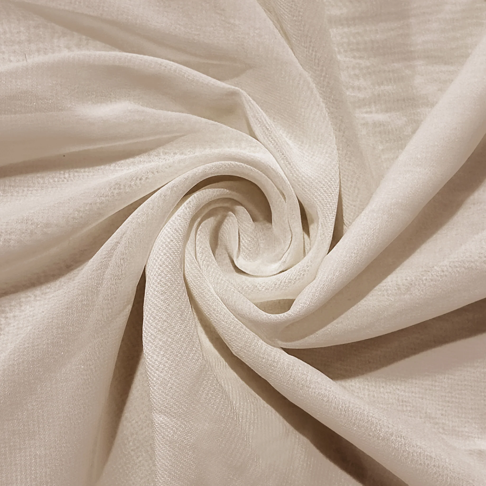 Chiffon Curtain Drape 10ft H x 58" W Panel - Champagne - Image 4