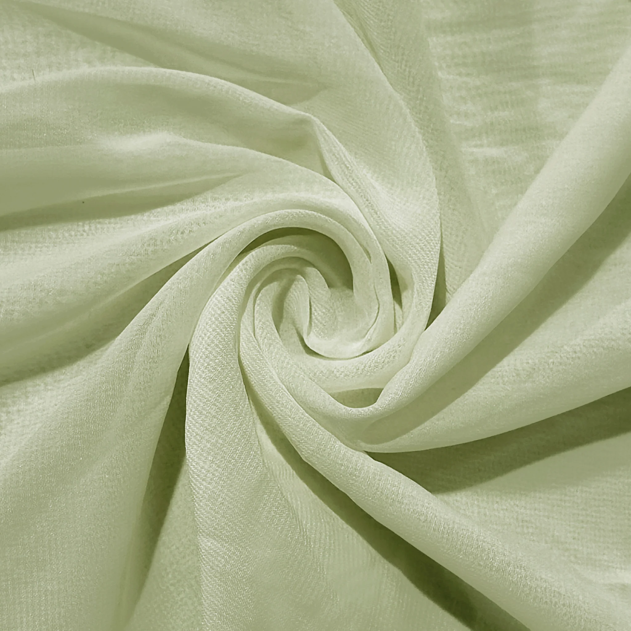 Chiffon Curtain Drape 10ft H x 58" W Panel - Sage Green - Image 5