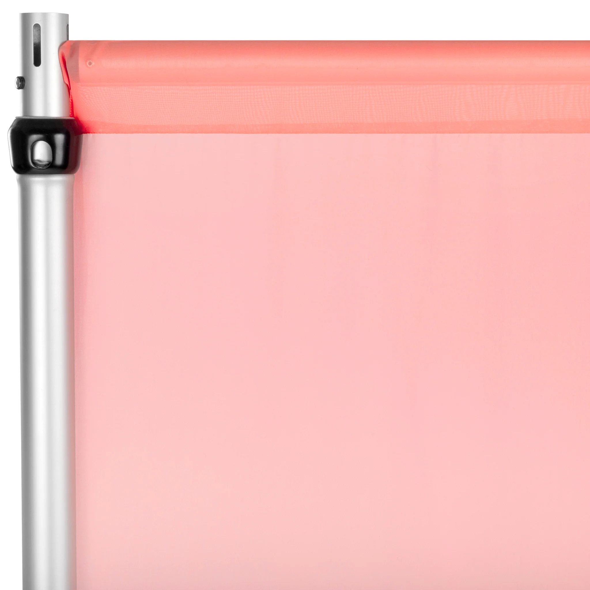Chiffon Curtain Drape 12ft H x 58" W Panel - Coral - Image 2