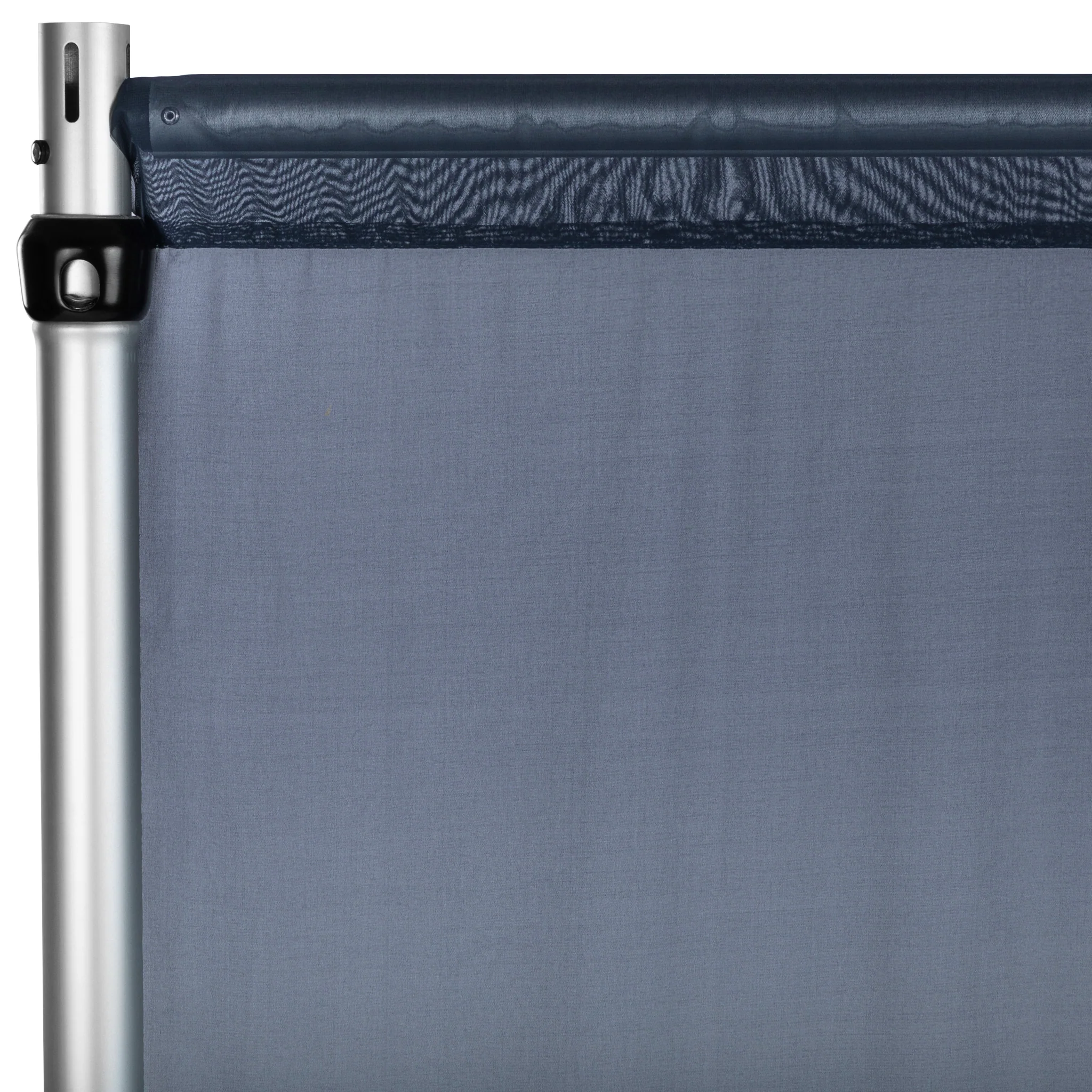 Chiffon Curtain Drape 12ft H x 58" W Panel - Navy Blue - Image 2