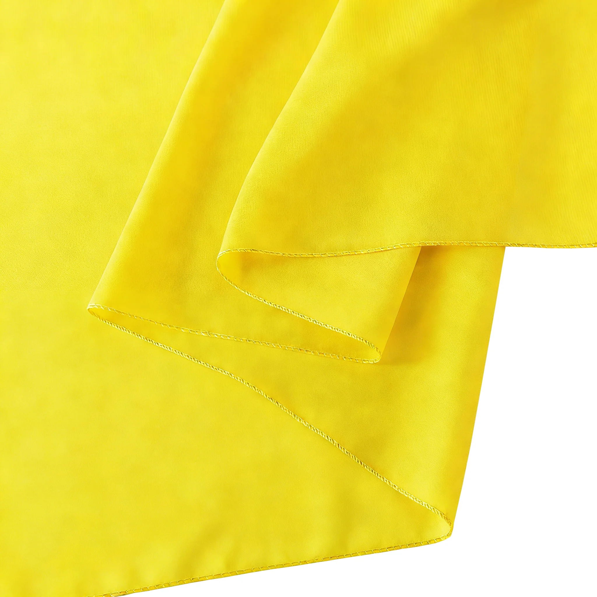 Chiffon Wedding Table Runner 10FT x 27" - Canary Yellow - Image 7