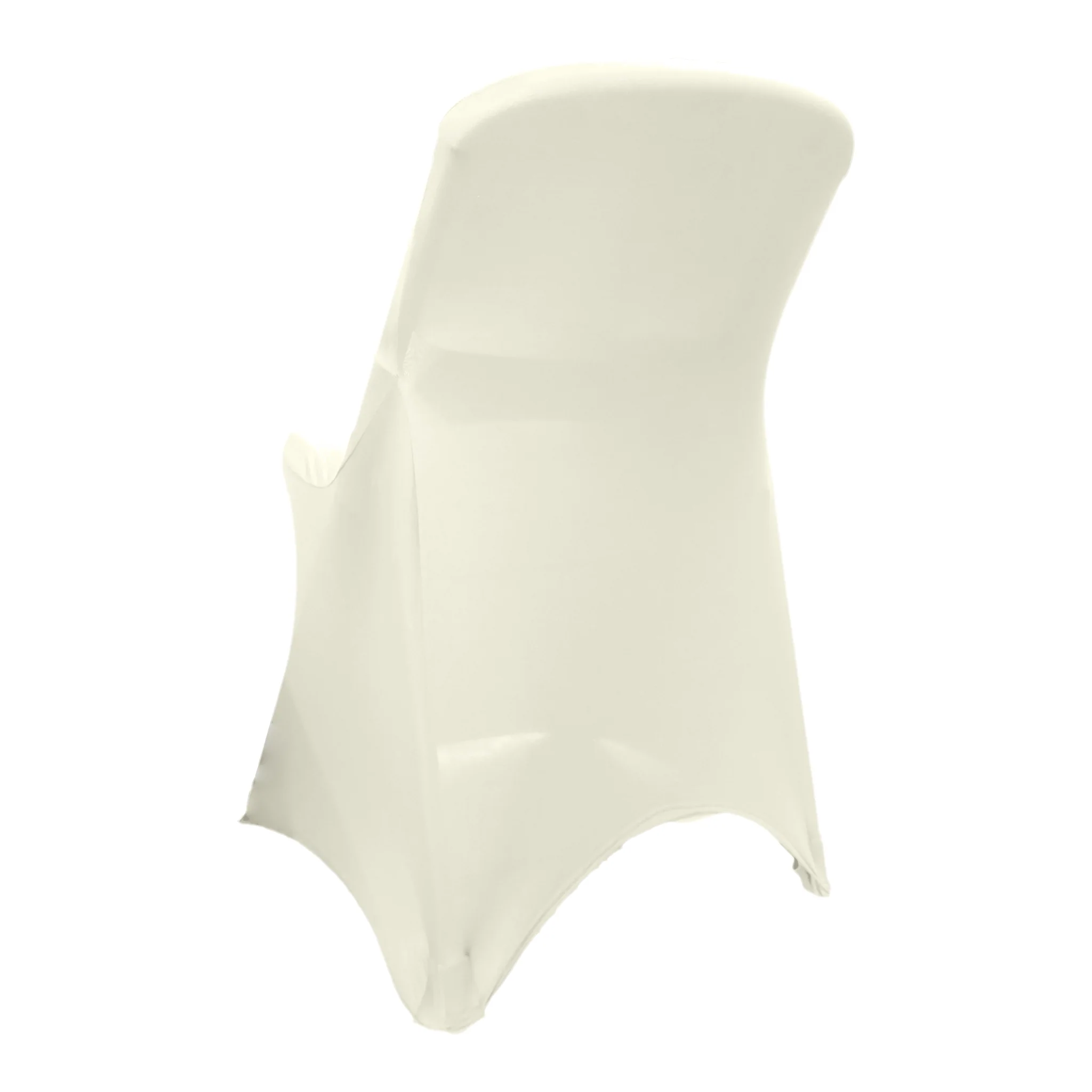 Classic Lifetime Spandex Folding Chair Cover - Ivory - Image 2