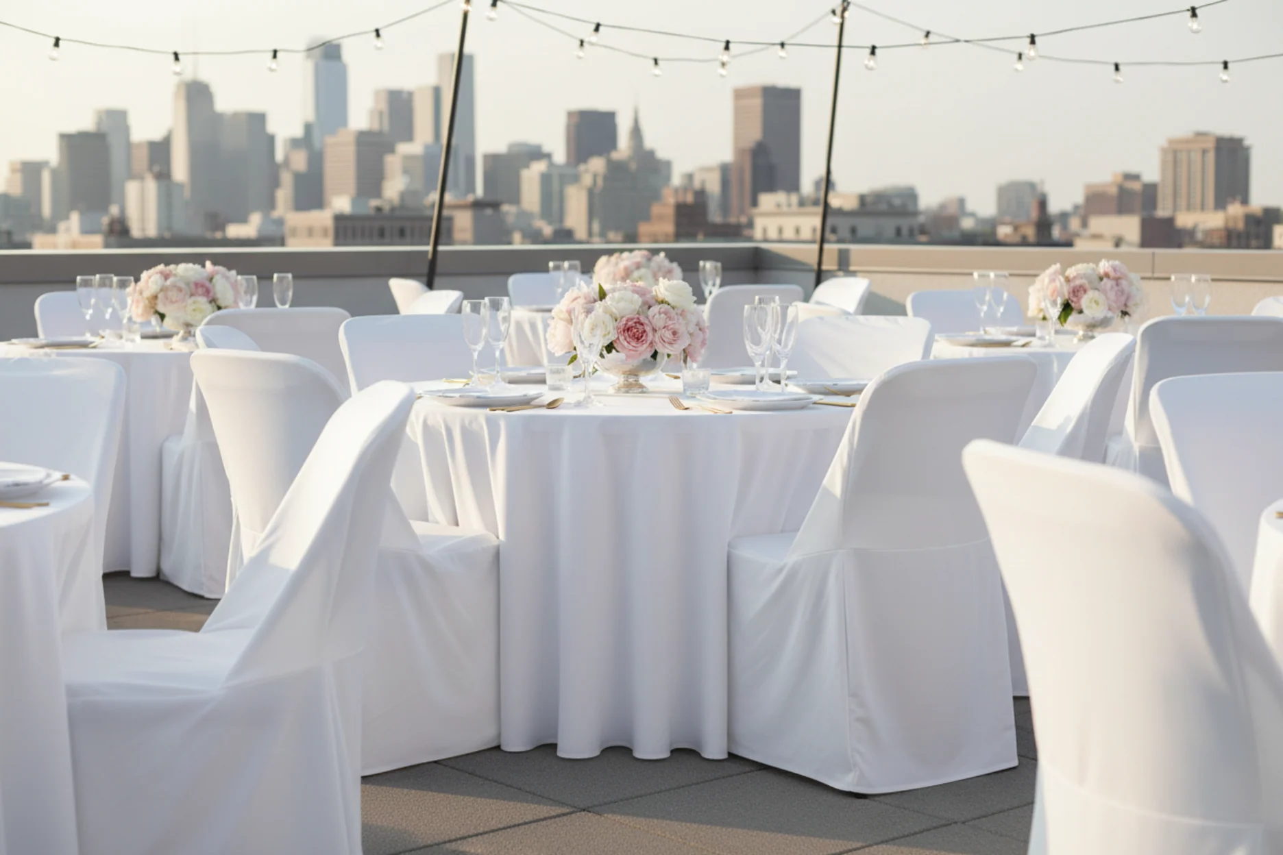 Contemporary LIFETIME folding chair Cover - White - Image 5