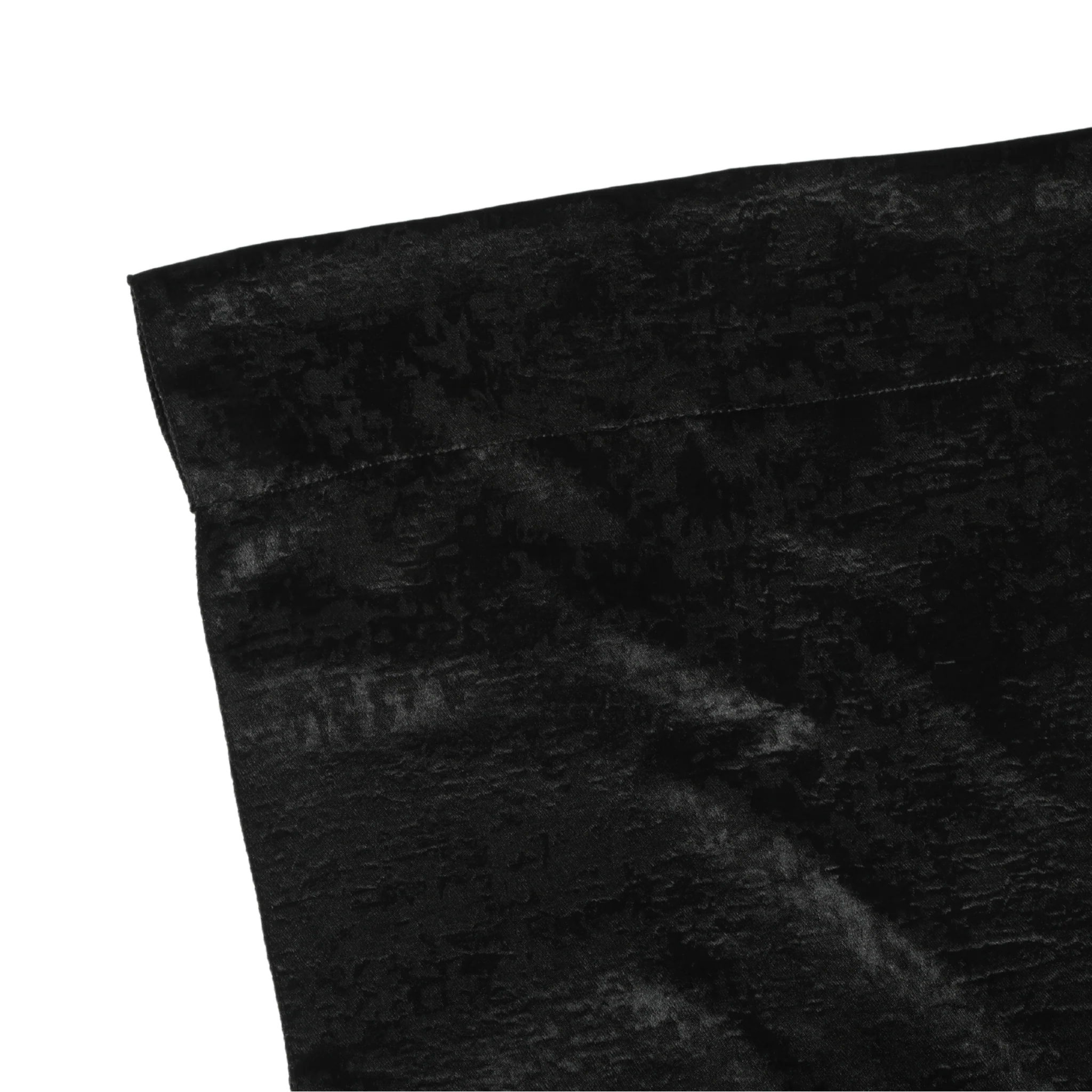 Crinkle Shimmer 10ft H x 52" W Drape/Backdrop Panel - Black - Image 2
