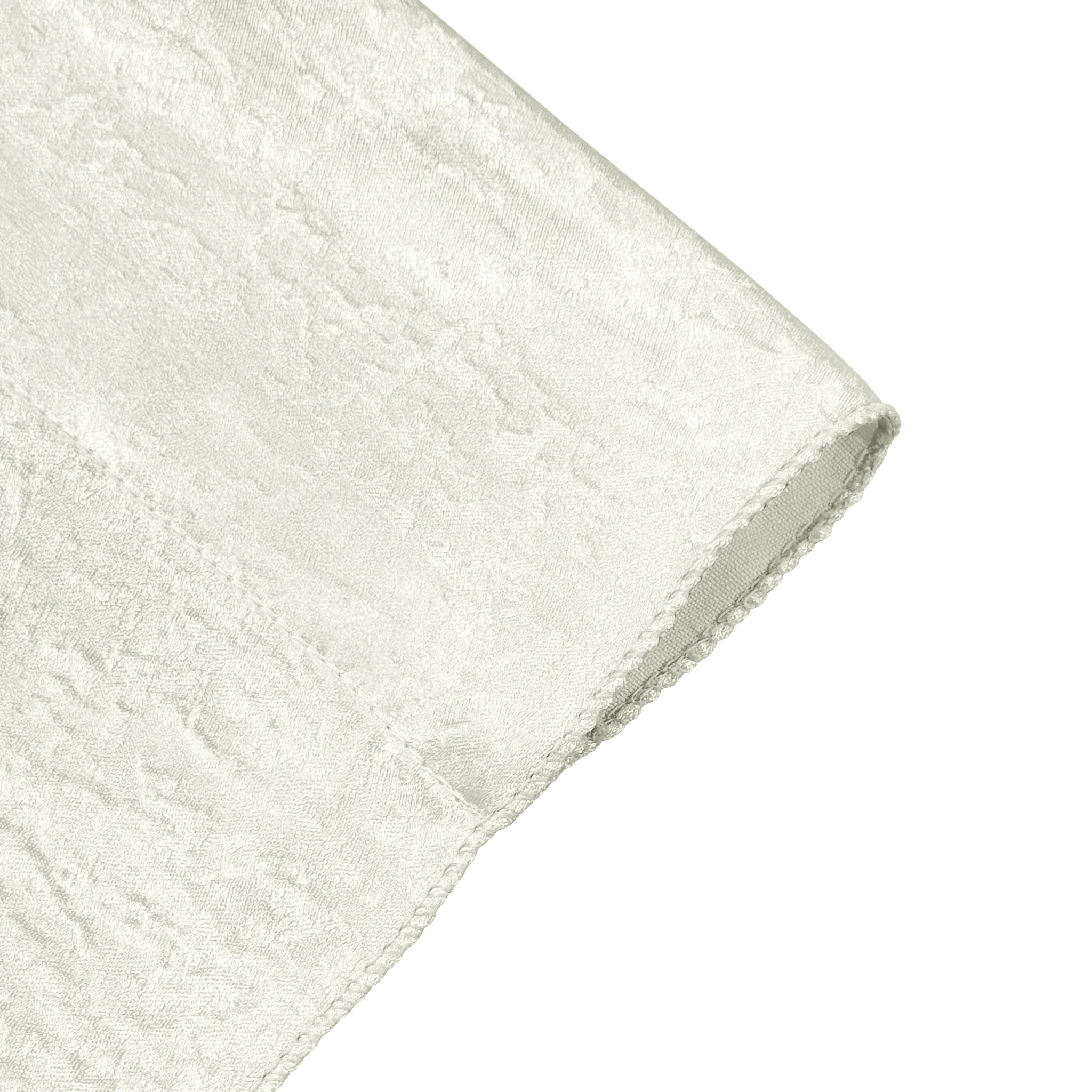Crinkle Shimmer 10ft H x 52" W Drape/Backdrop Panel - Ivory - Image 2