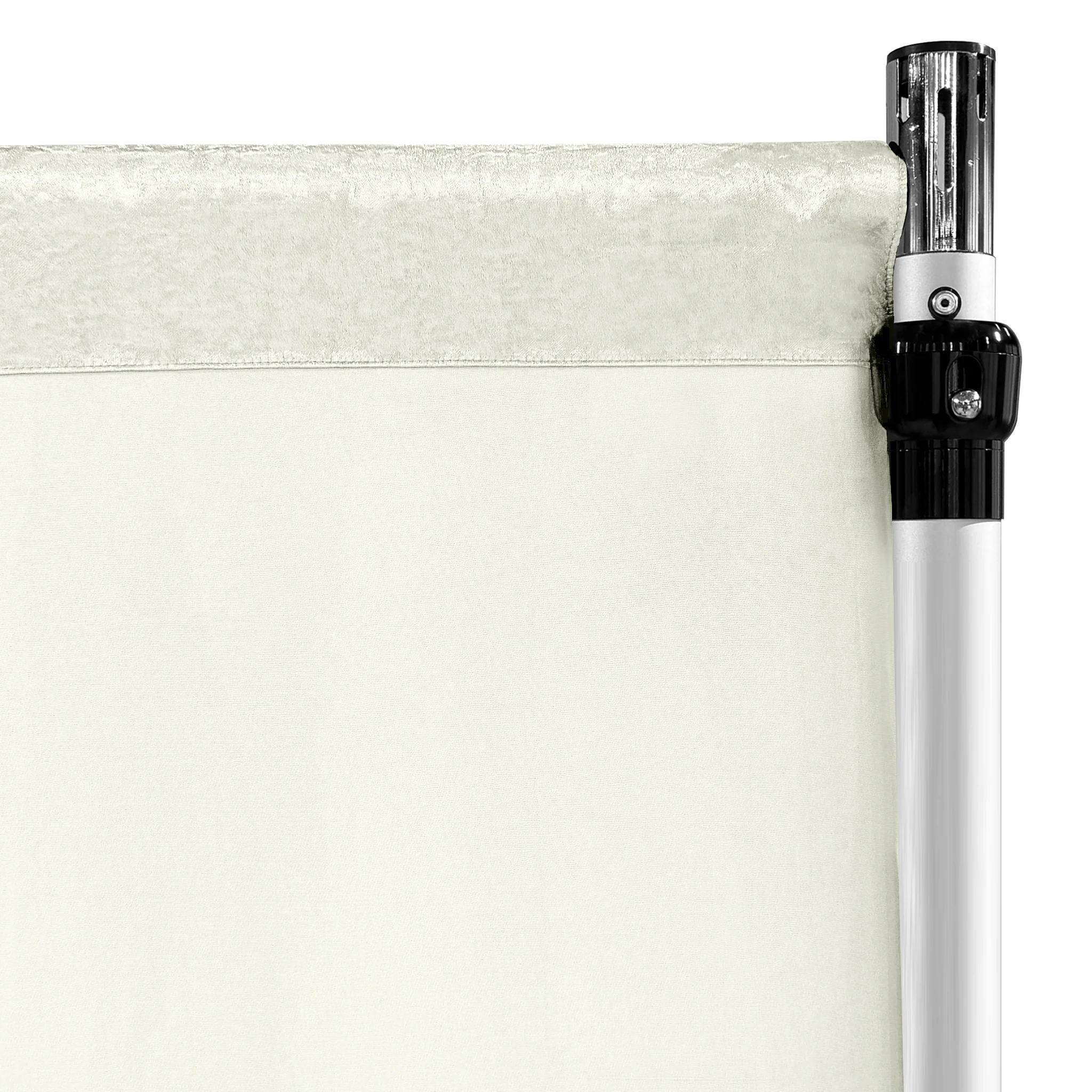 Crinkle Shimmer 10ft H x 52" W Drape/Backdrop Panel - Ivory - Image 5