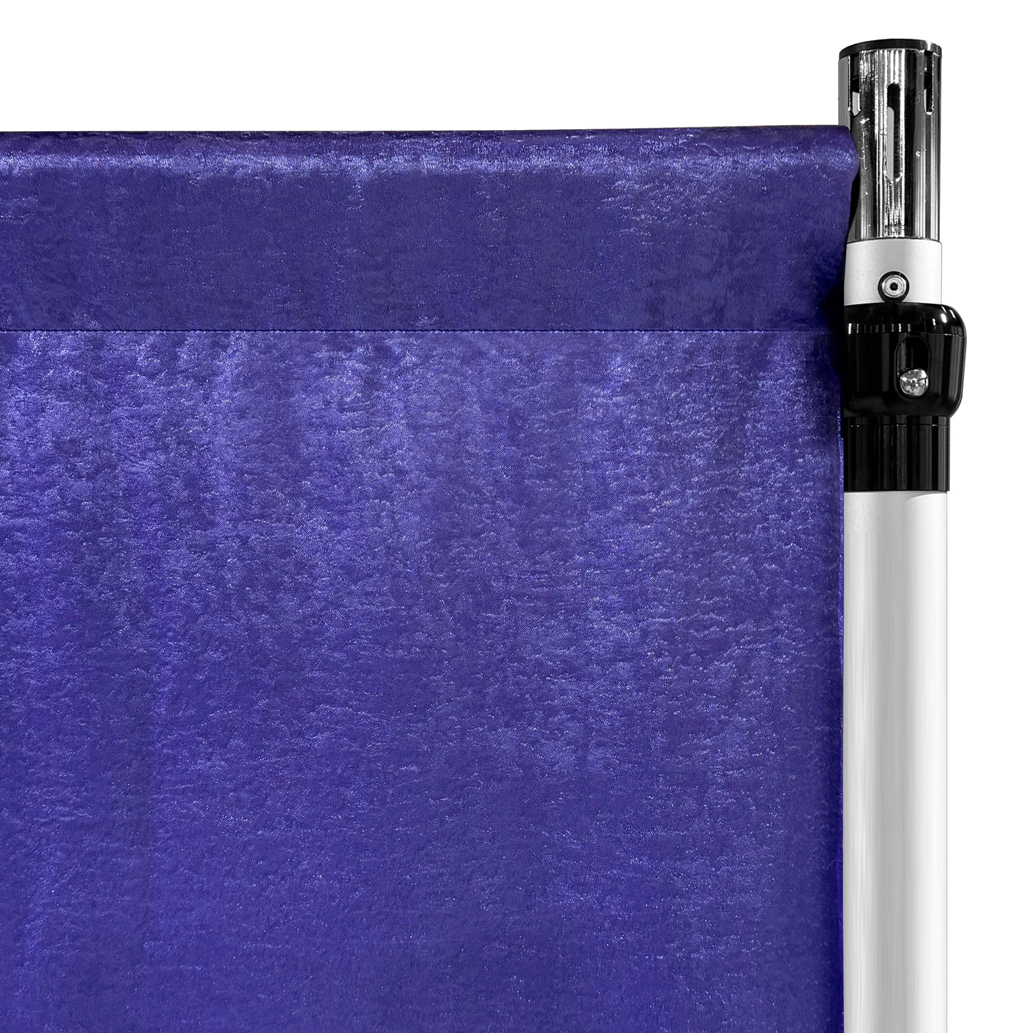 Crinkle Shimmer 10ft H x 52" W Drape/Backdrop Panel - Purple - Image 3
