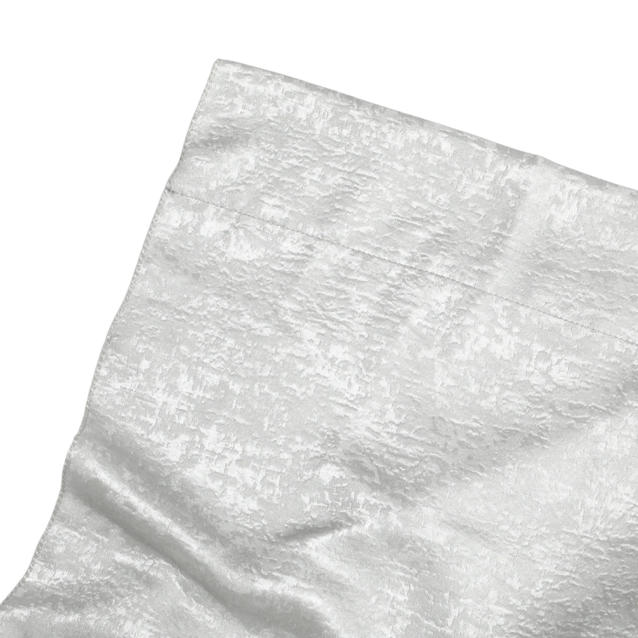 Crinkle Shimmer 10ft H x 52" W Drape/Backdrop Panel - Silver - Image 2