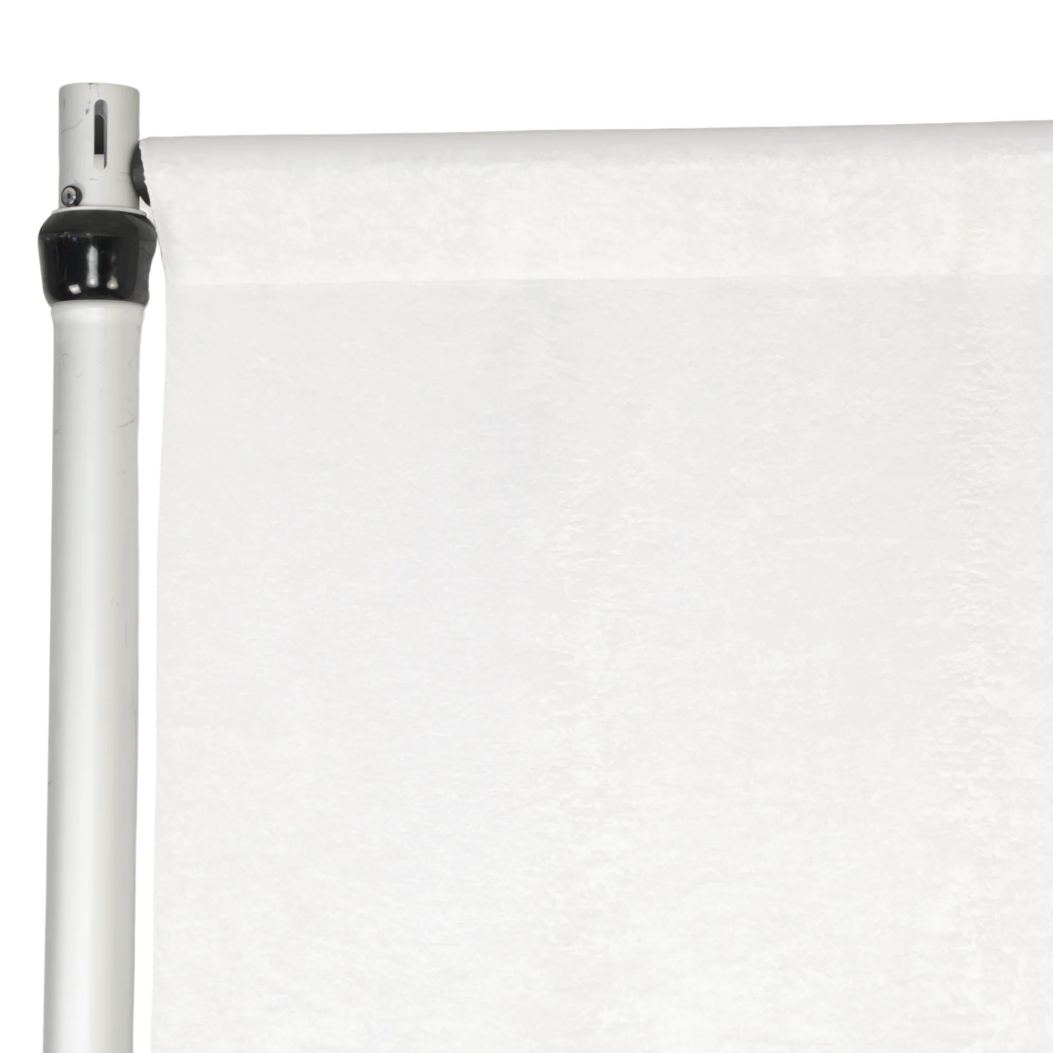 Crinkle Shimmer 10ft H x 52" W Drape/Backdrop Panel - Light Ivory/Off White - Image 2